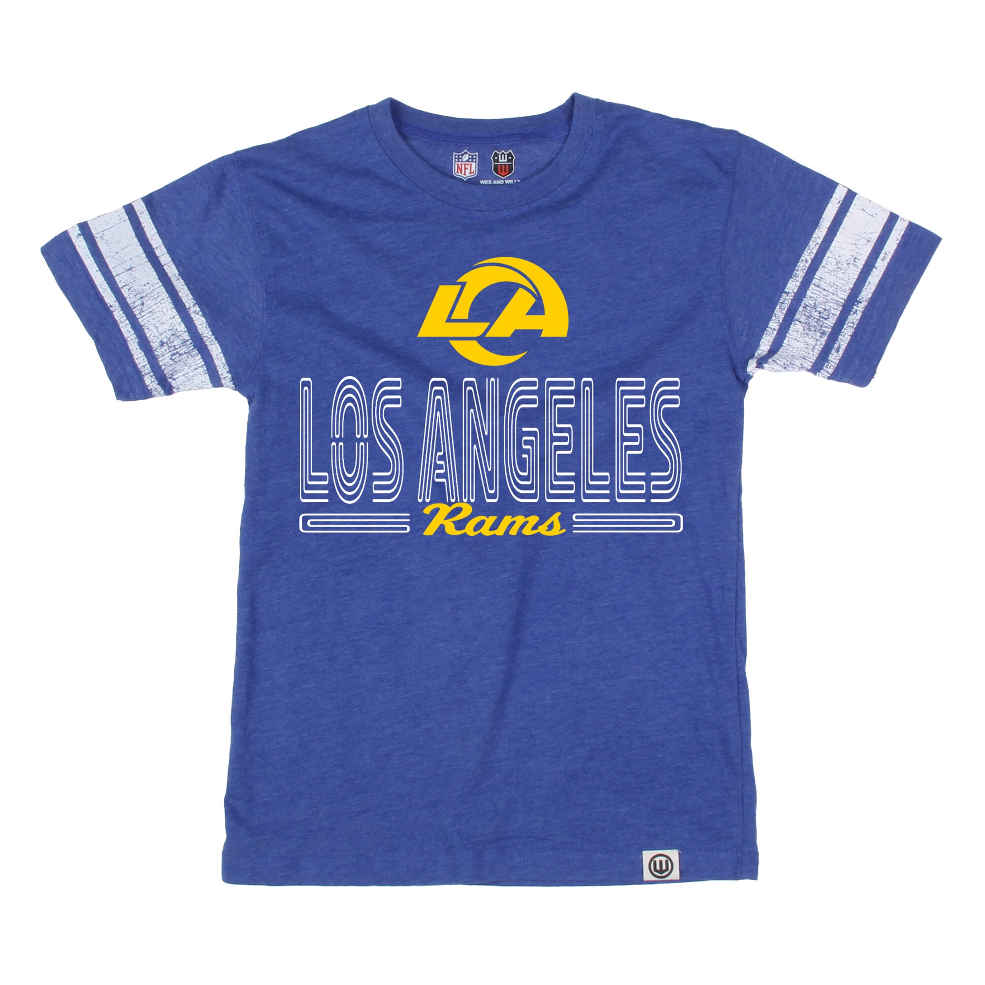 T-shirt de football américain Wes & Willy Royal des Rams Los Angeles pour jeunes