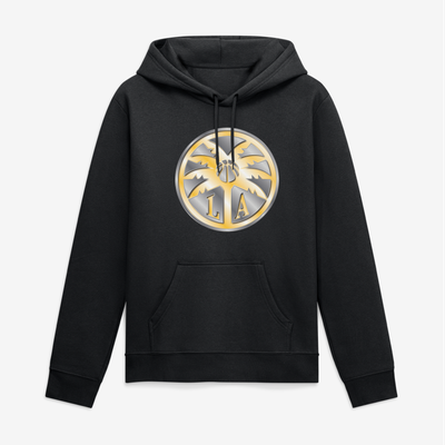 Los Angeles Sparks Big & Tall Metallic Mascot Hoodie - Black