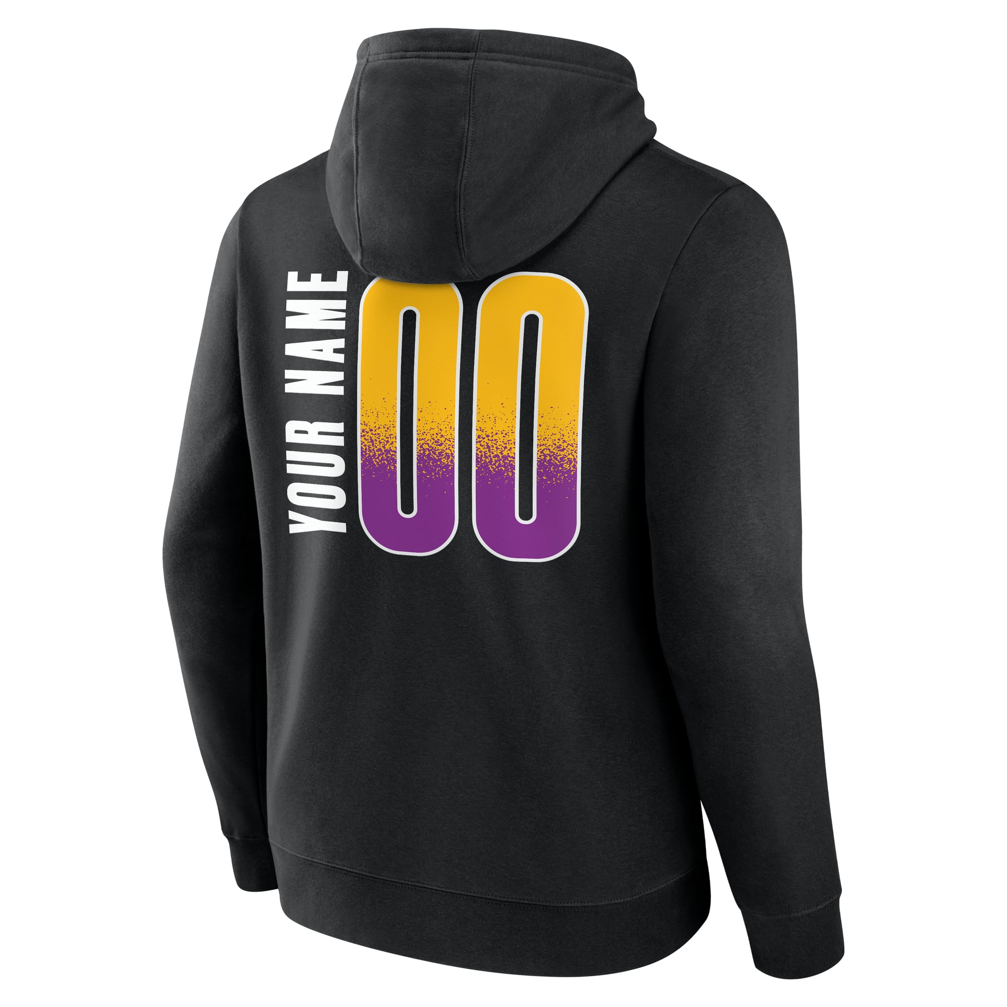 Men's Black Los Angeles Sparks Home Court Pop Personalized Name & Number Hoodie