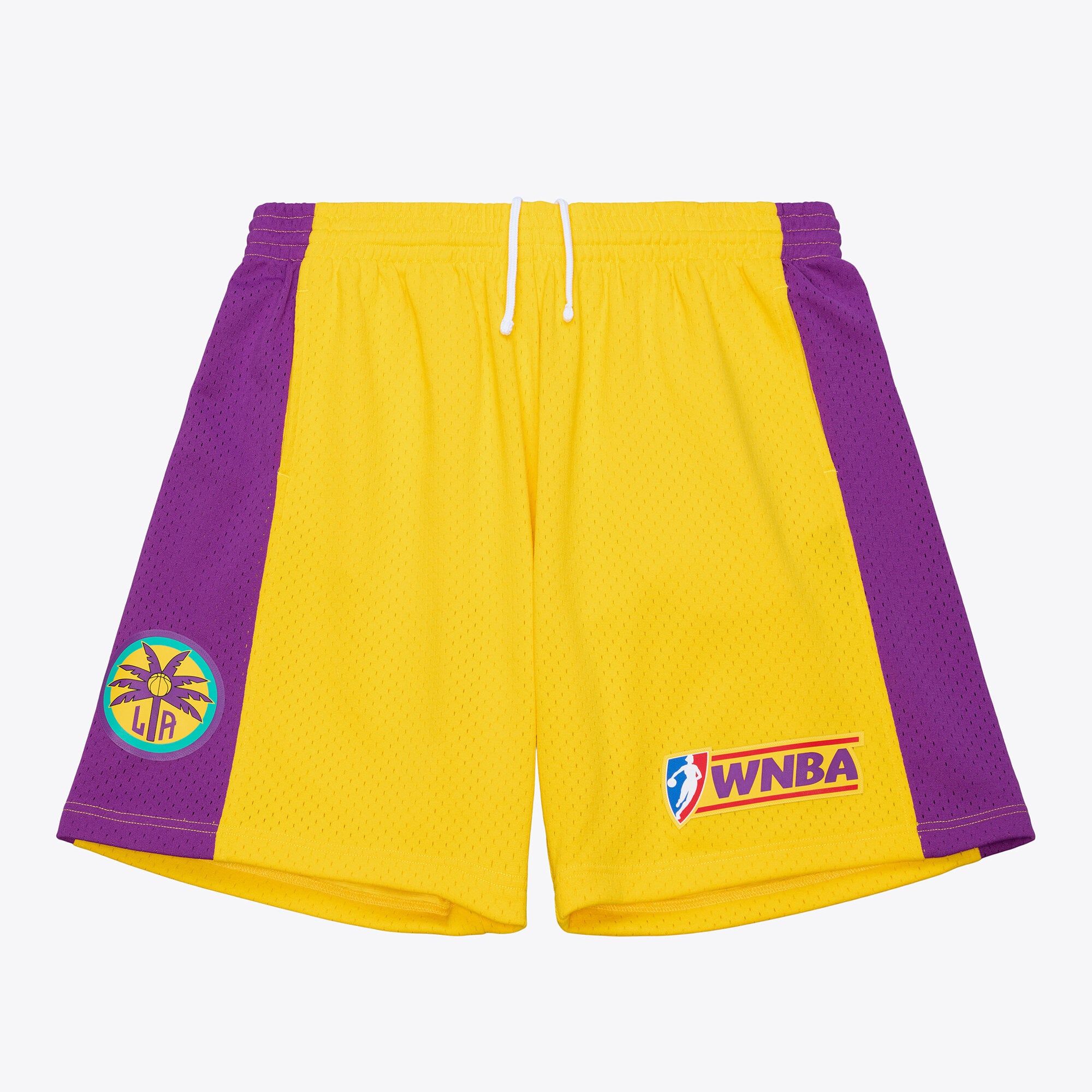 Men's Mitchell & Ness Gold Los Angeles Sparks 2001 Swingman Shorts - Court Origins