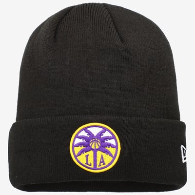 Los Angeles Sparks New Era Cuffed Knit Hat - Black