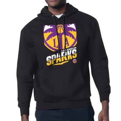 Los Angeles Sparks Starter Logo Zoom Graphic Fleece Hoodie - Black
