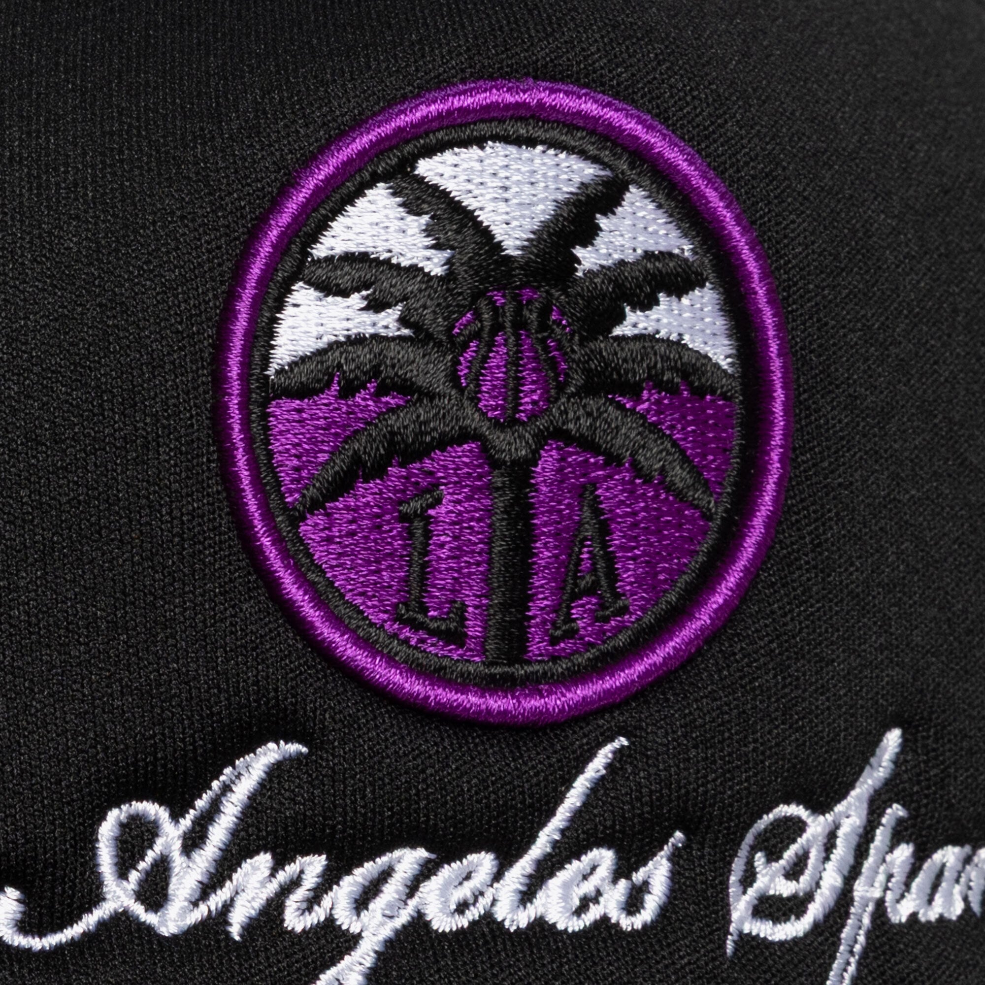 Casquette trucker unisexe Mitchell & Ness noire Los Angeles Sparks Script Pro à pincement ajustable