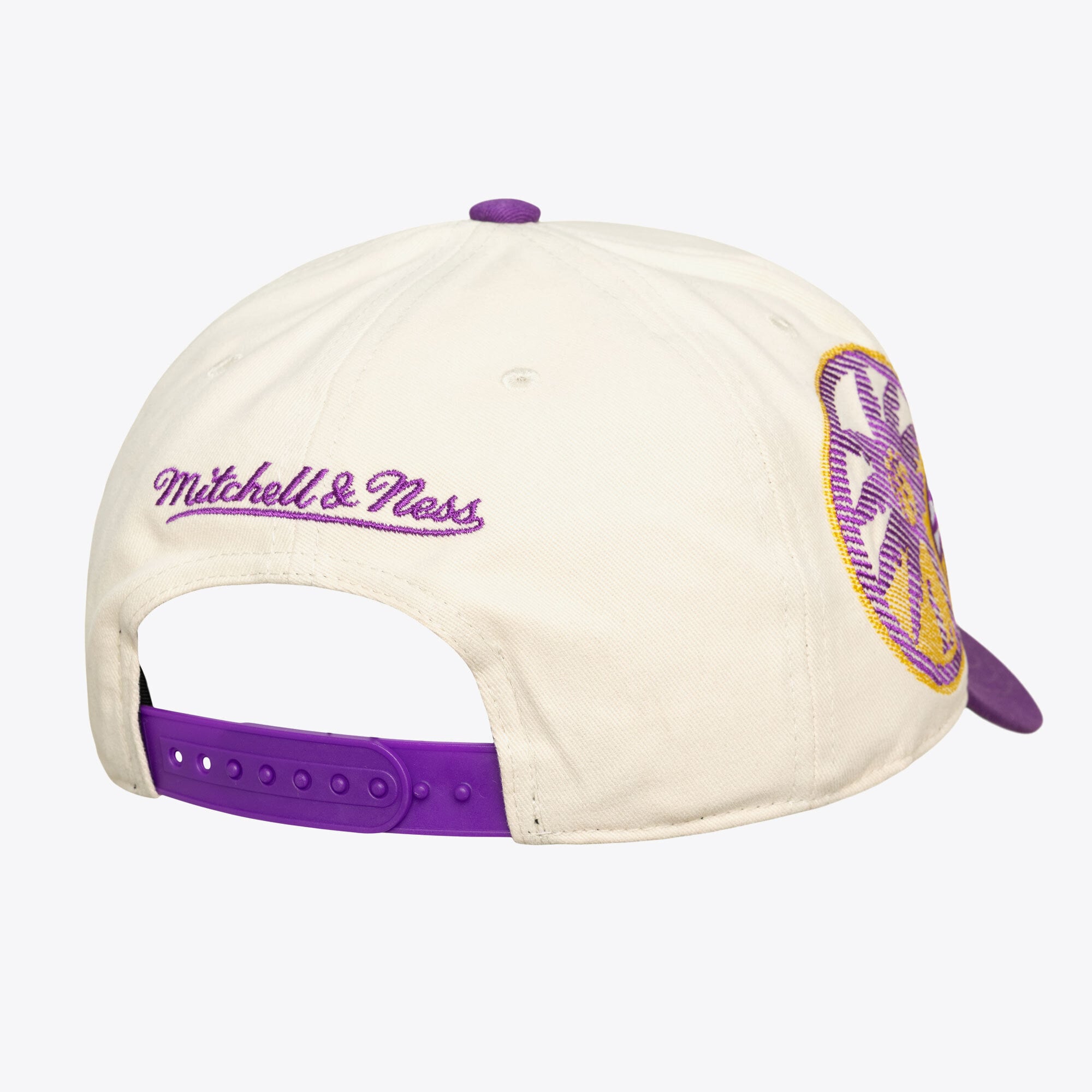 Casquette unisexe Mitchell & Ness crème Los Angeles Sparks Big Time Pro Crown ajustable