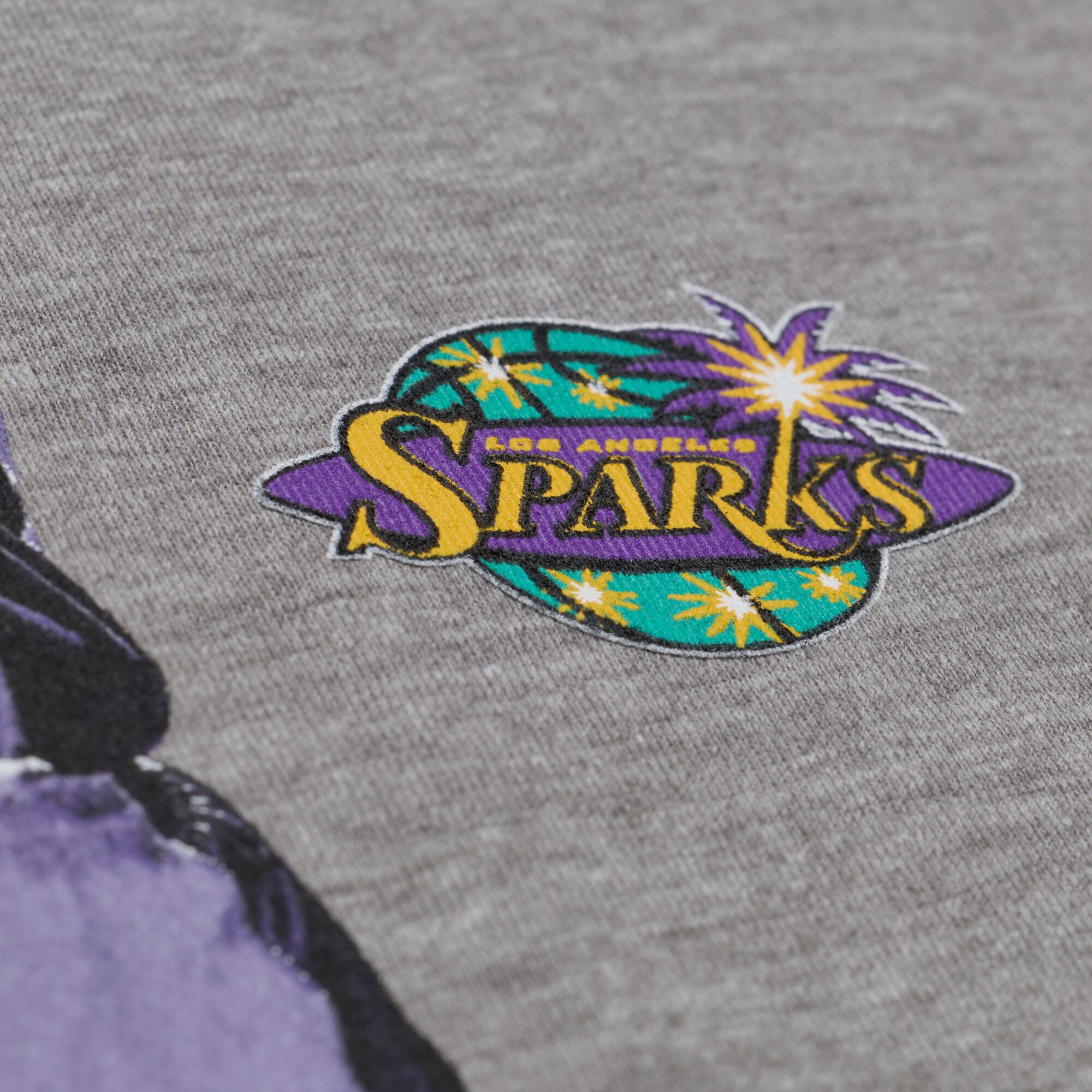 Unisex Mitchell & Ness Lisa Leslie Heather Gray Los Angeles Sparks Player Boyfriend T-Shirt - Court Origins