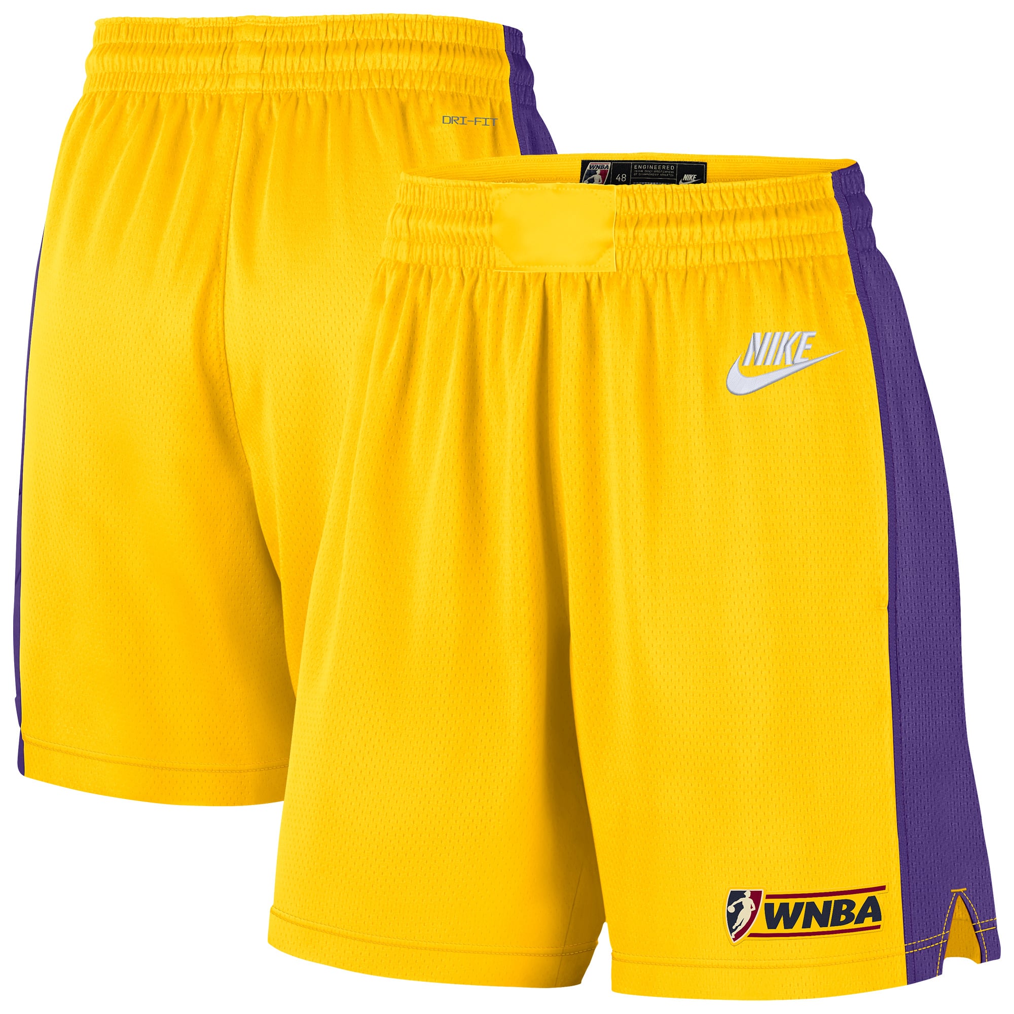 Unisex Nike Gold Los Angeles Sparks On-Court Victory Edition Shorts - Court Origins