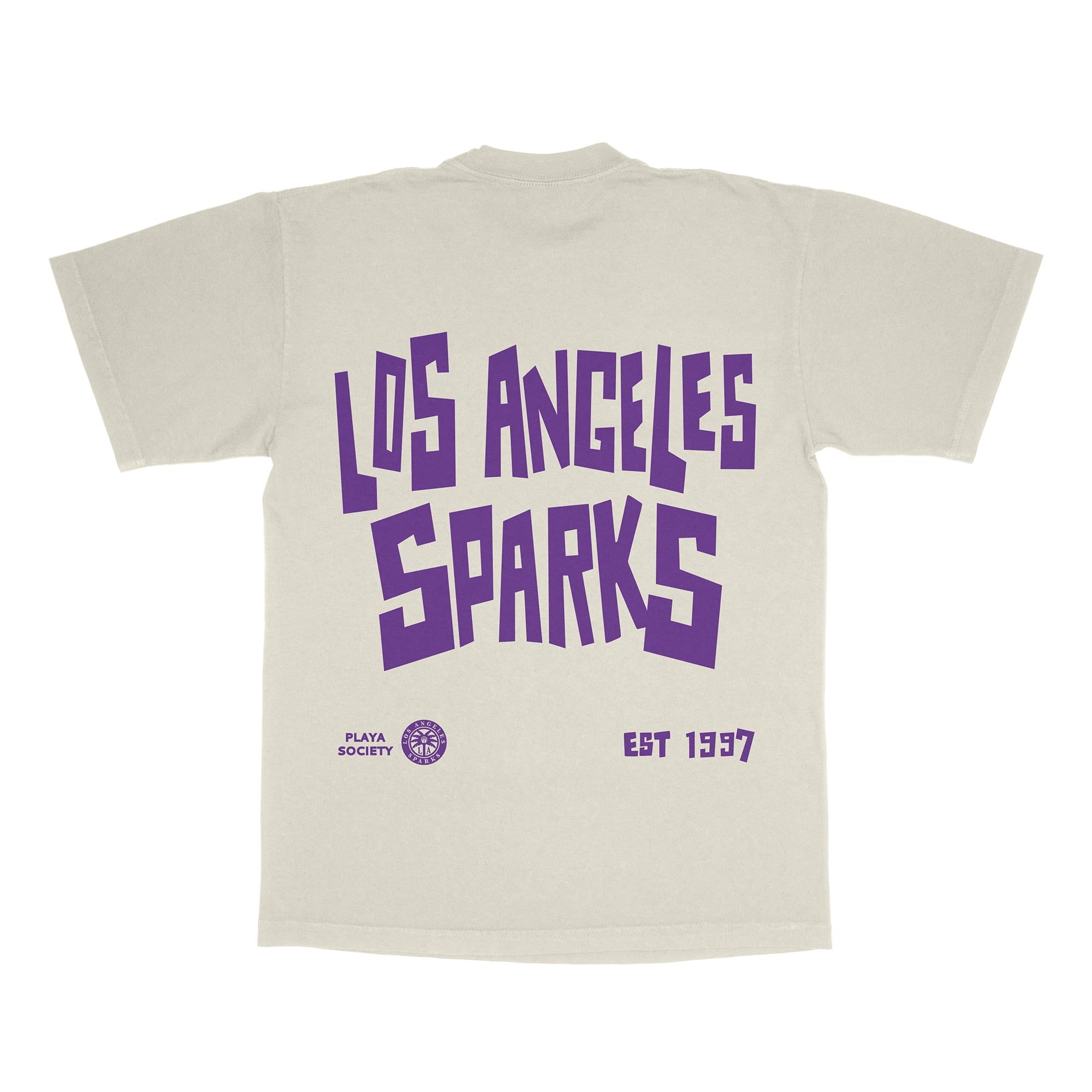 T-shirt unisexe Playa Society Oatmeal Los Angeles Sparks Est