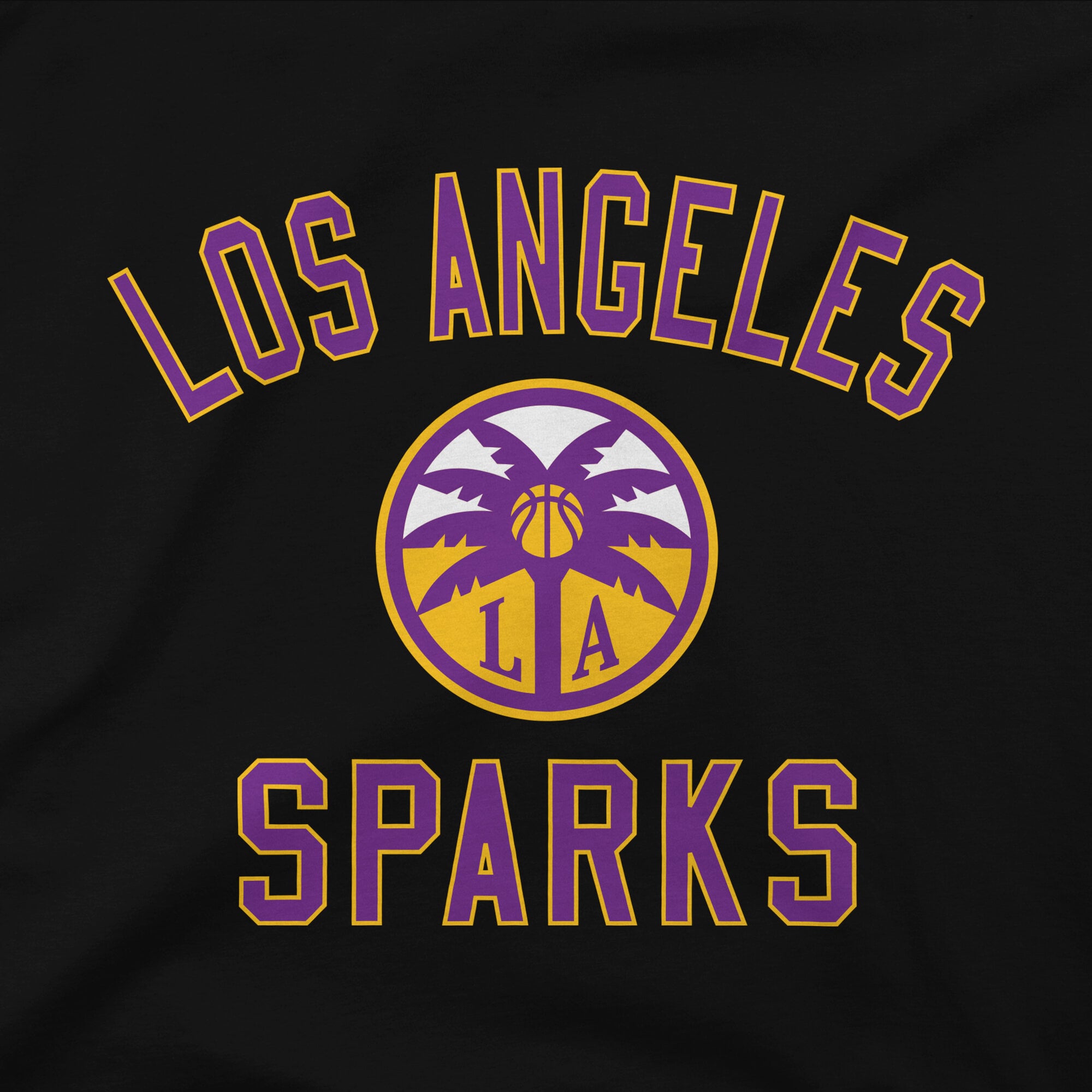 Unisex Stadium Essentials Black Los Angeles Sparks Athletic Soul T-Shirt