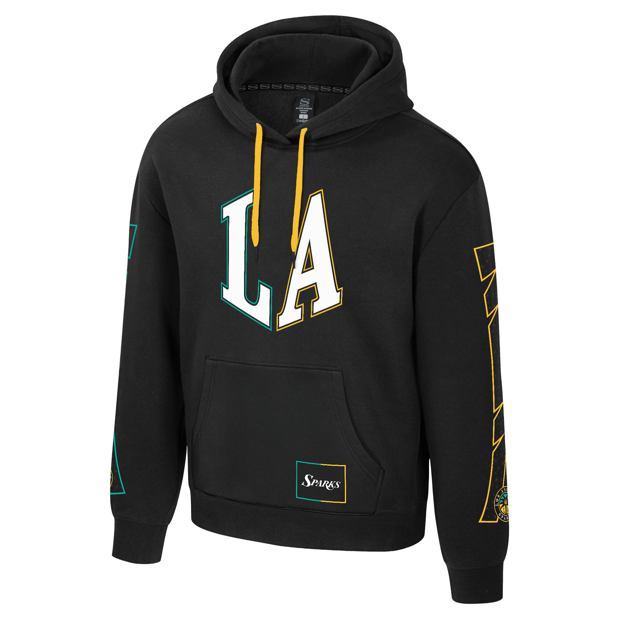 Unisex Stadium Essentials  Black Los Angeles Sparks Rebel Hoodie