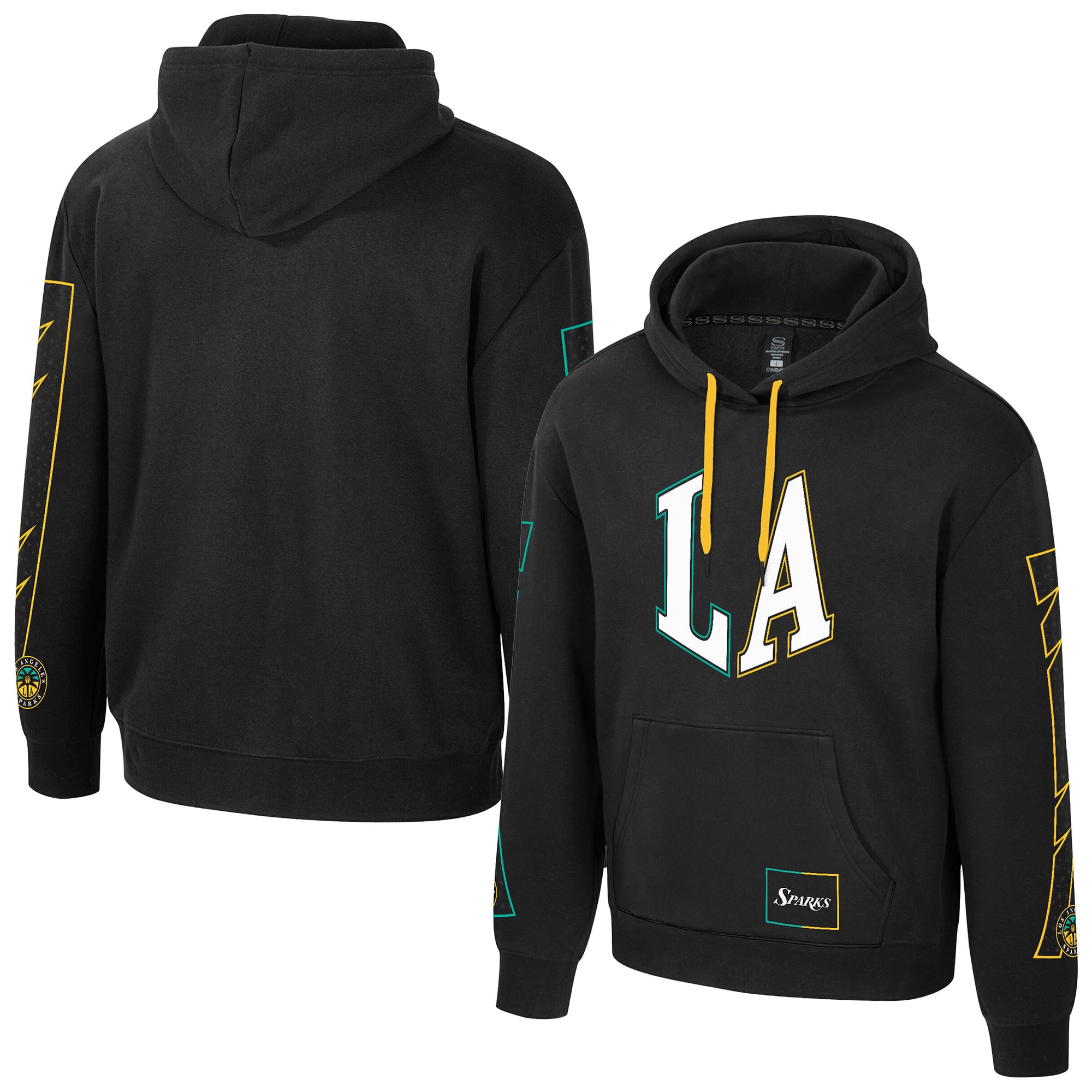 Unisex Stadium Essentials Black Los Angeles Sparks Rebel Hoodie