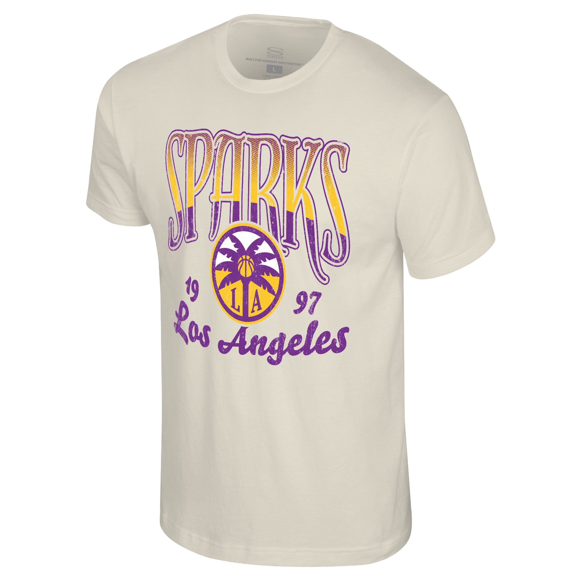 Unisex Stadium Essentials Natural Los Angeles Sparks Sky High T-Shirt
