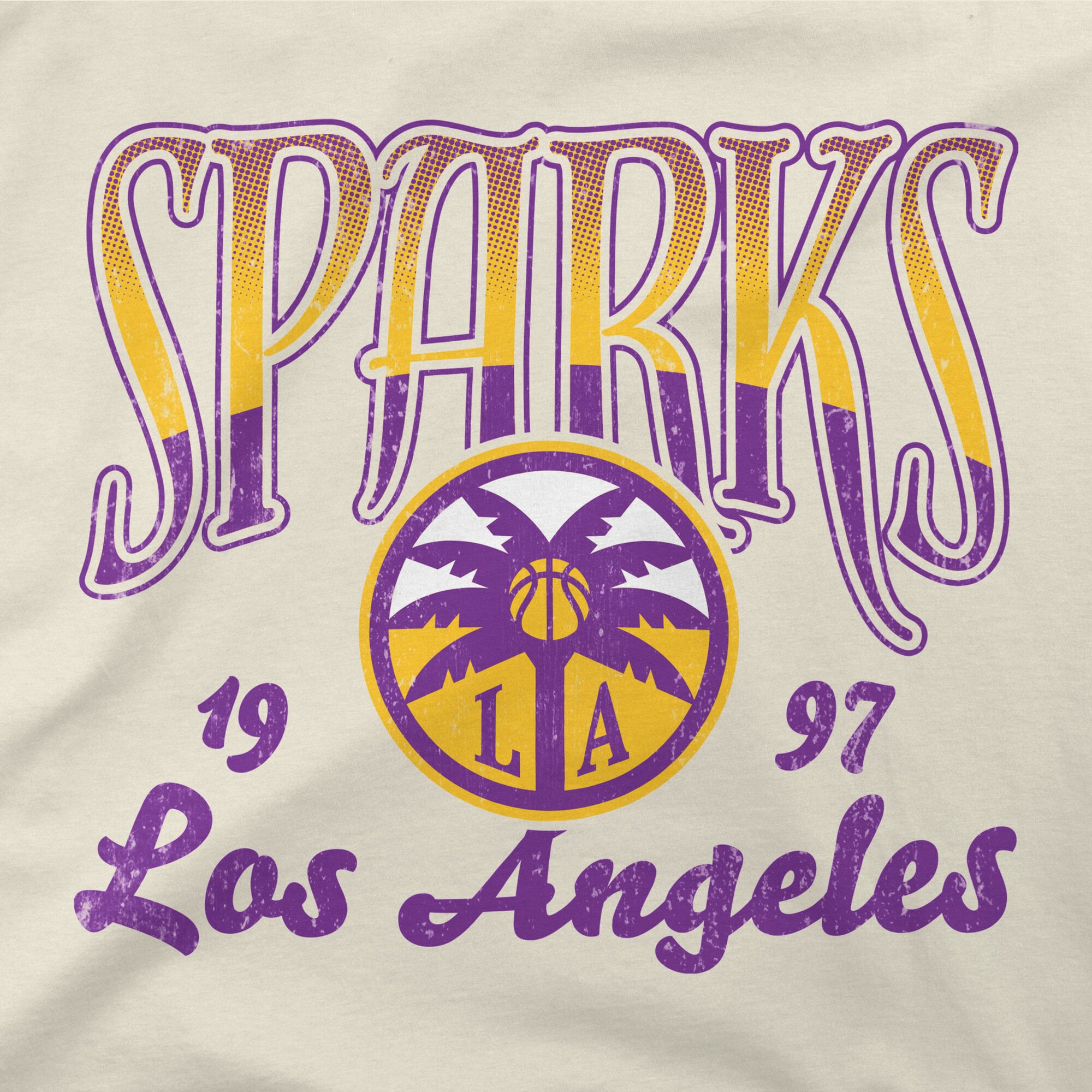 Unisex Stadium Essentials Natural Los Angeles Sparks Sky High T-Shirt