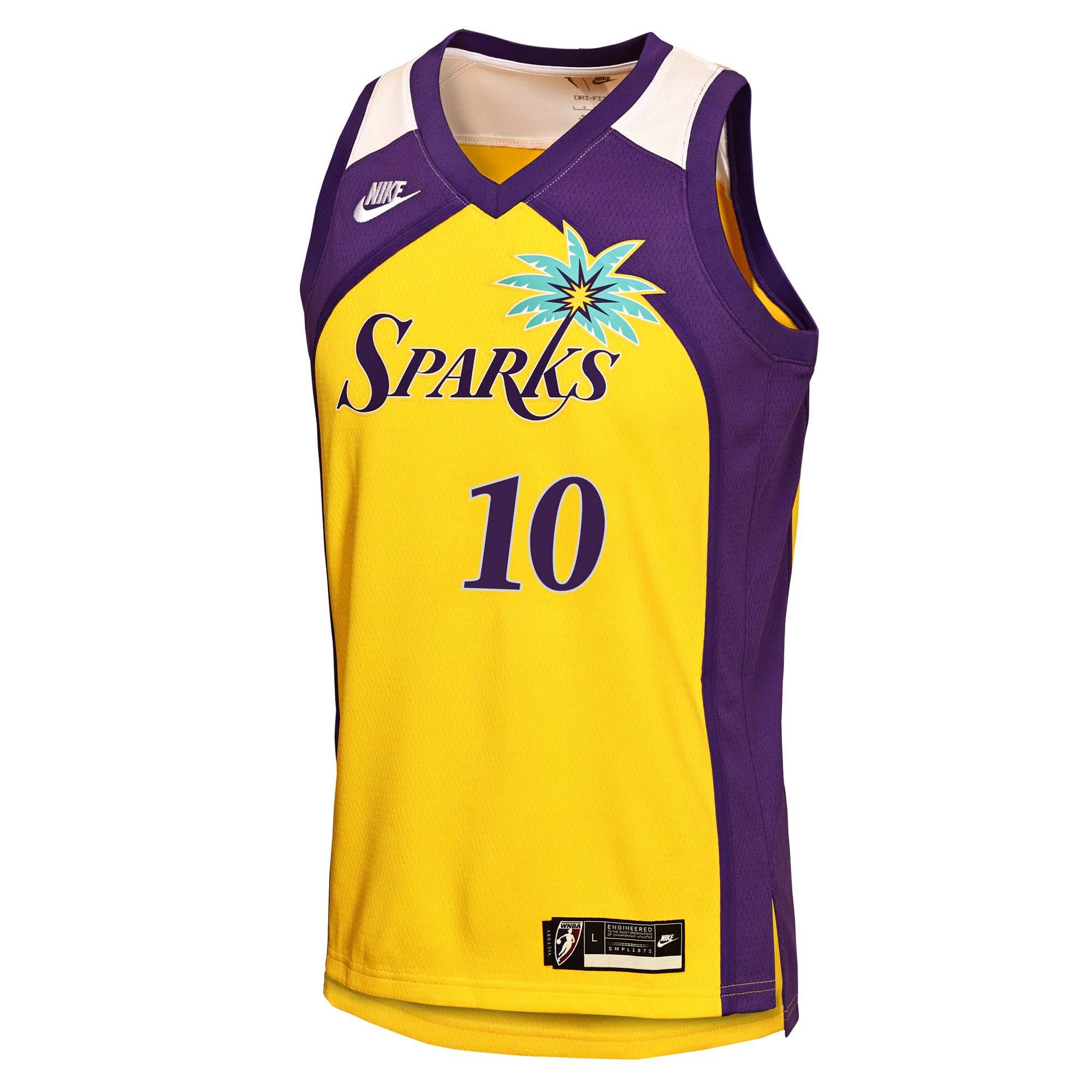 Youth Nike Kelsey Plum Gold Los Angeles Sparks Victory Swingman Jersey - Court Origins