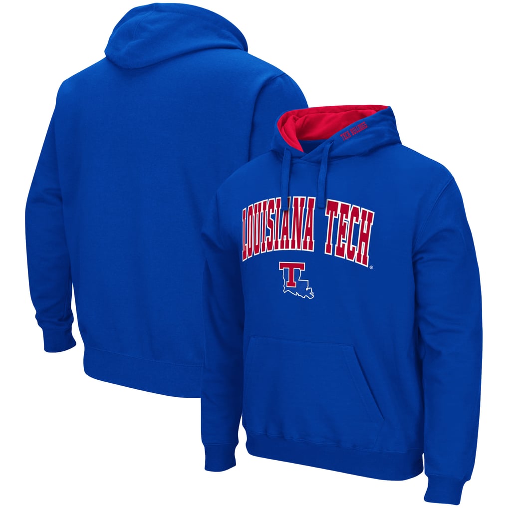 Louisiana Tech Bulldogs Colosseum Arch & Logo 3.0 Pullover Hoodie - Royal