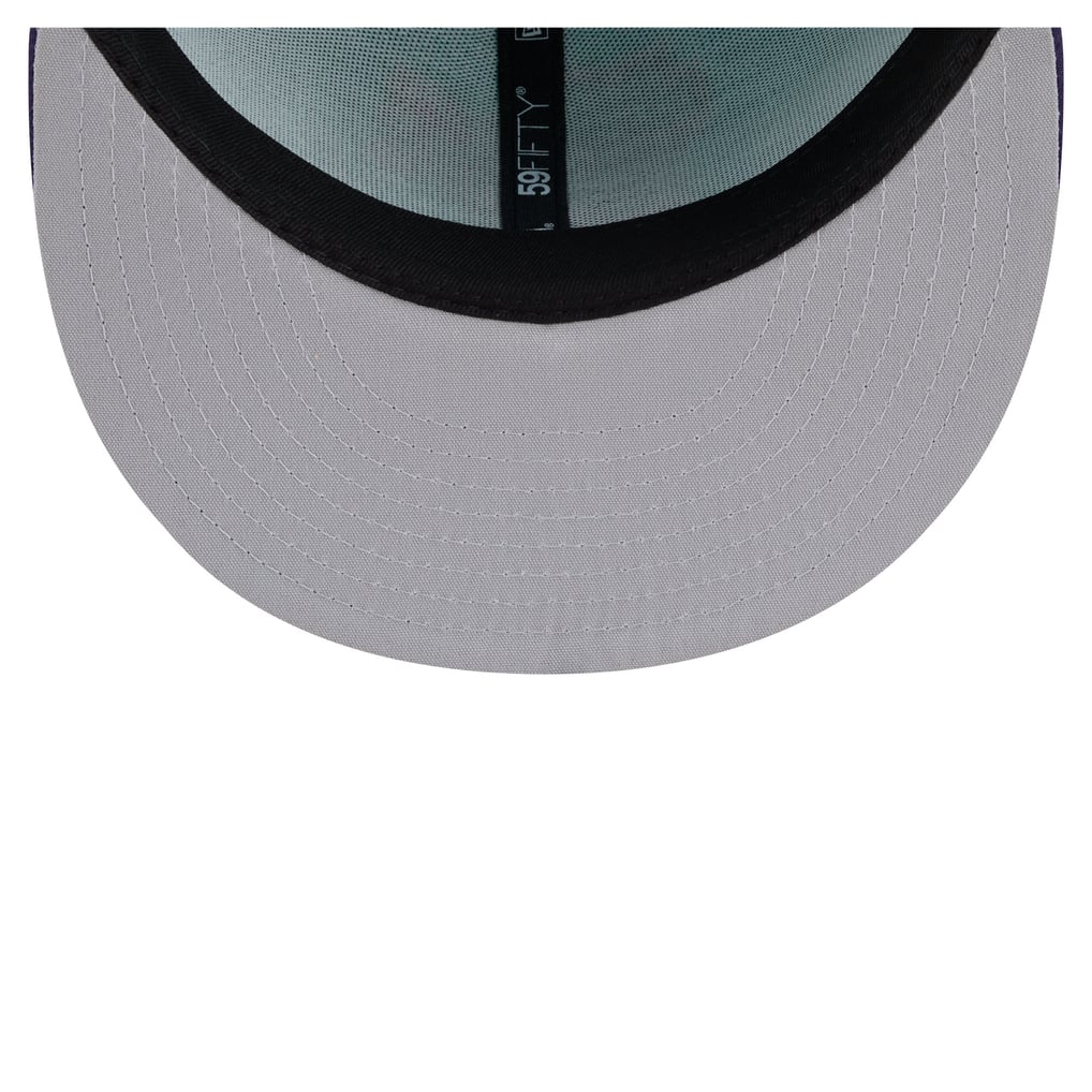 Casquette ajustée Louisville Bats New Era Minor League Theme Nights 59FIFTY - Turquoise/Violet