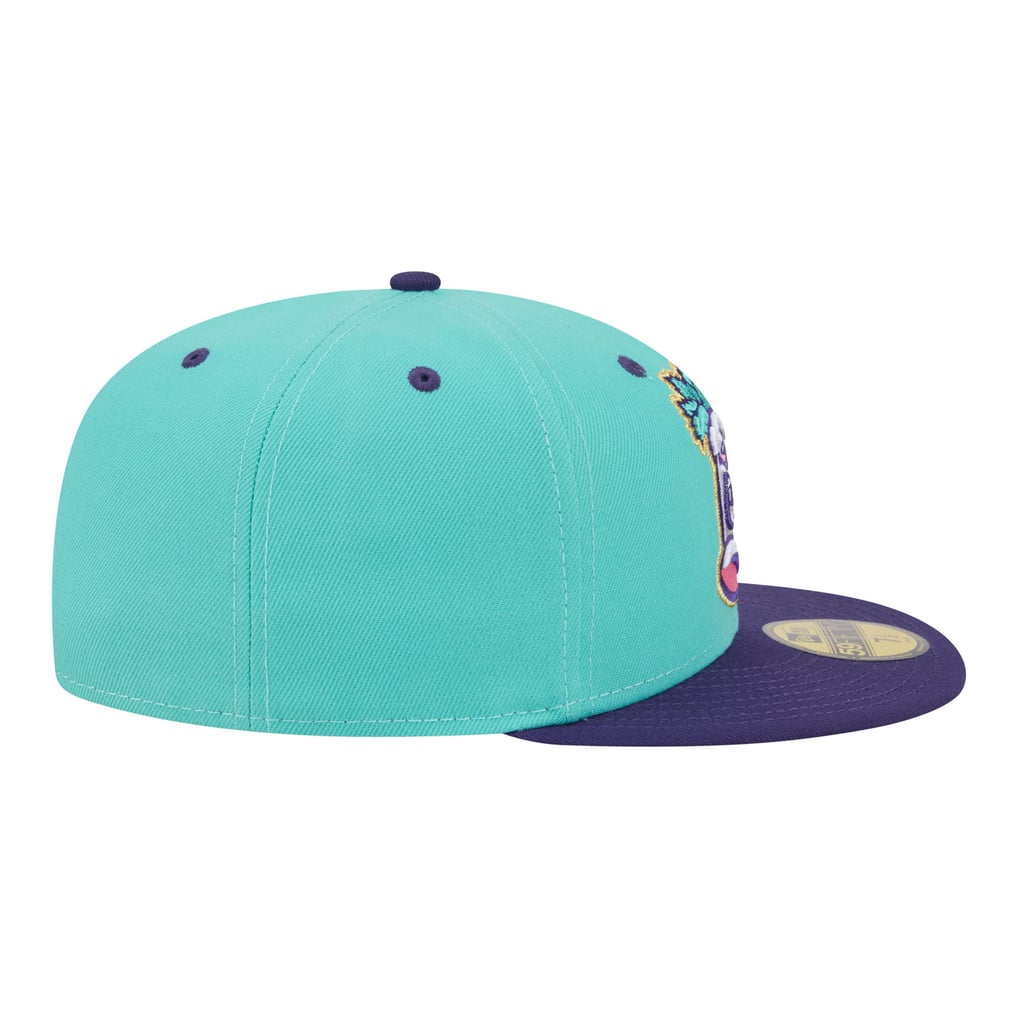 Casquette ajustée Louisville Bats New Era Minor League Theme Nights 59FIFTY - Turquoise/Violet