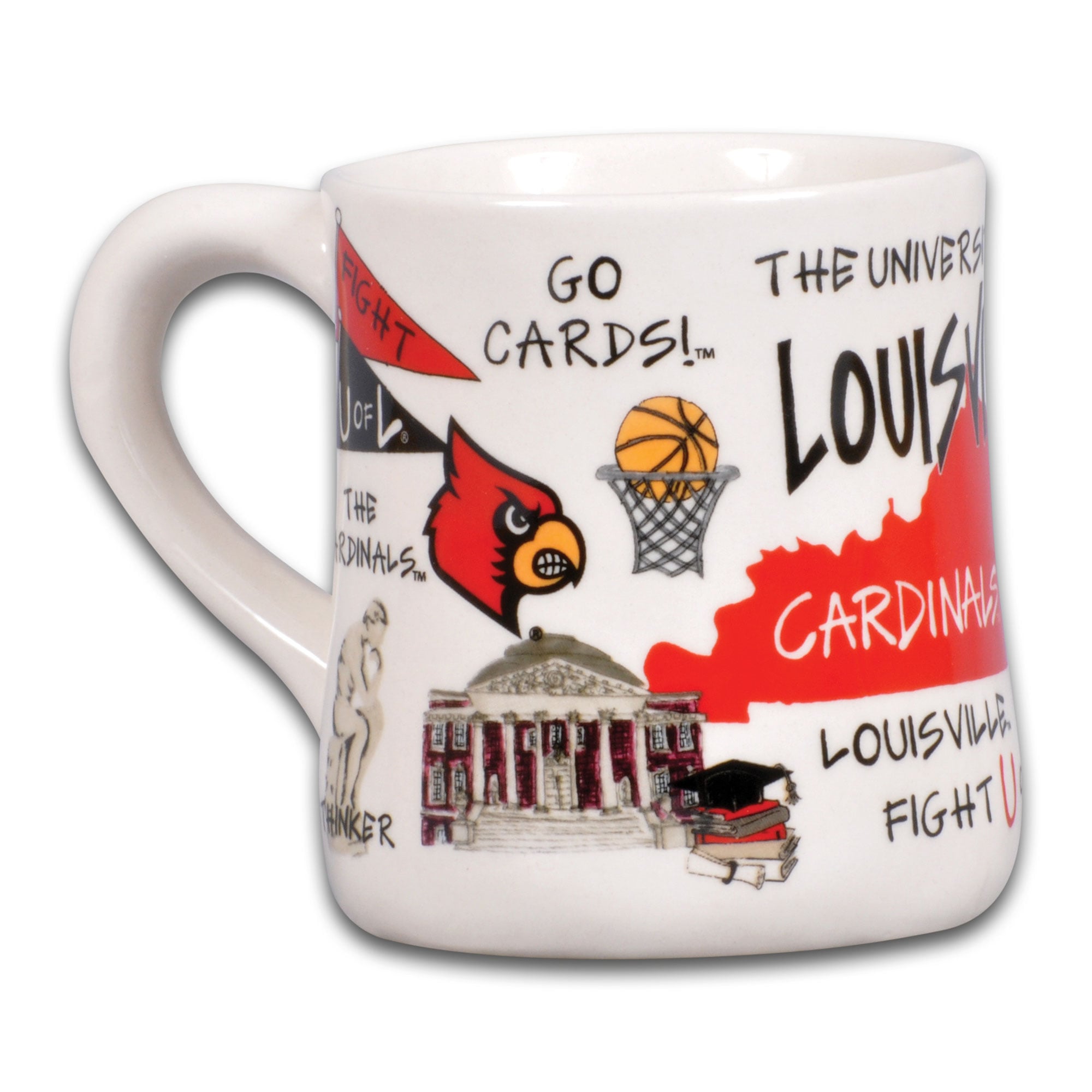 Mug en céramique Louisville Cardinals Icon 20 oz.
