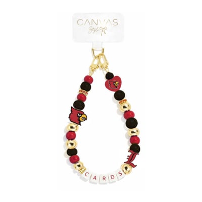 Louisville Cardinals CANVAS Style Beaded Wrislet