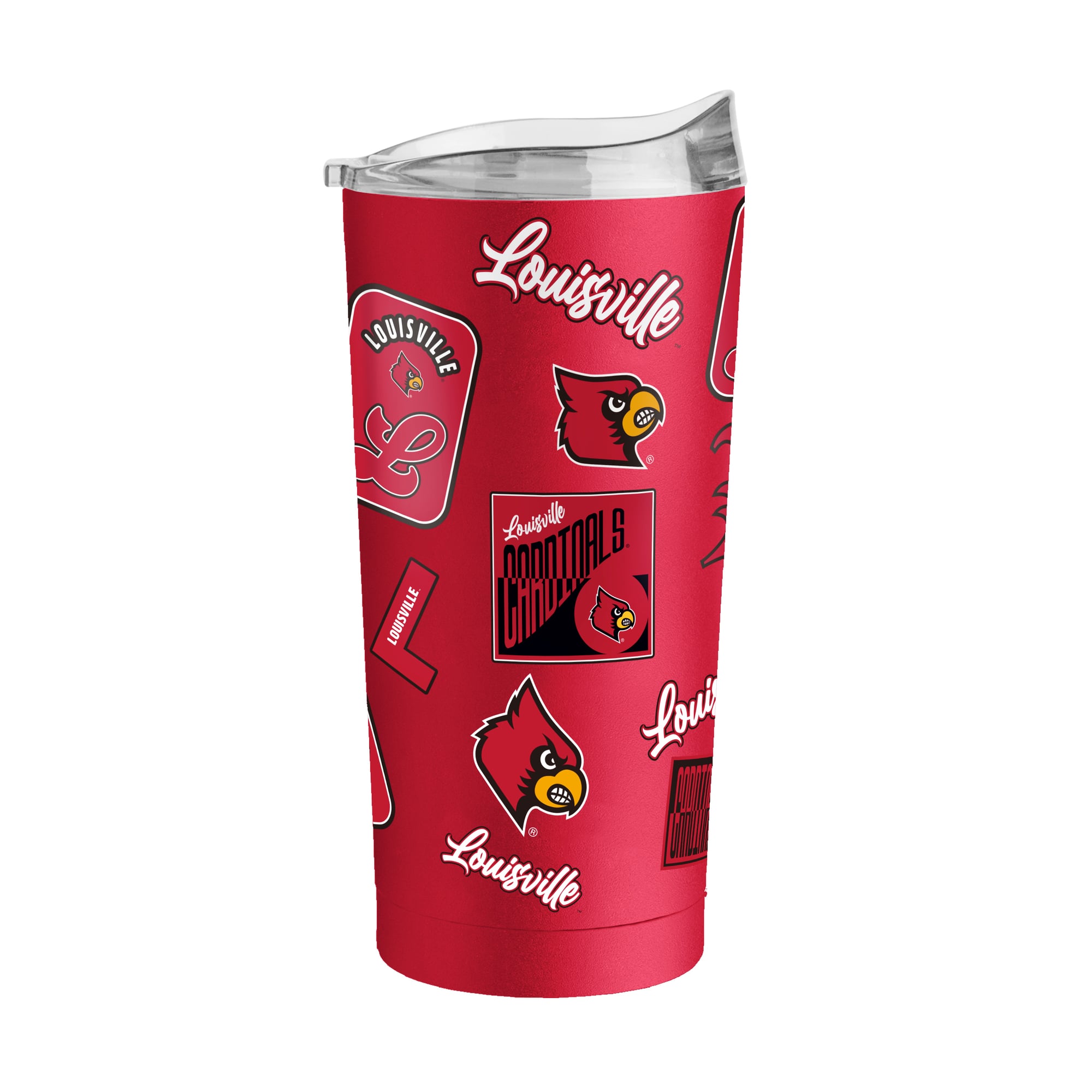Gobelet isotherme de 59 cl (20 oz) à revêtement en poudre Dreamweave, logo Louisville Cardinals, marque Logo Brands