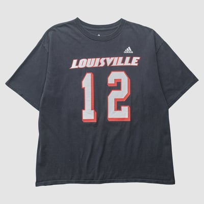 Louisville Cardinals Adidas 2010s T-shirt - Black - L by Fanatics Real Vintage
