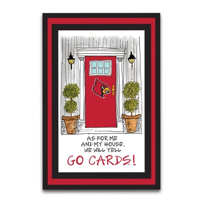 Louisville Cardinals As For Me 12" x 18" Garden Flag