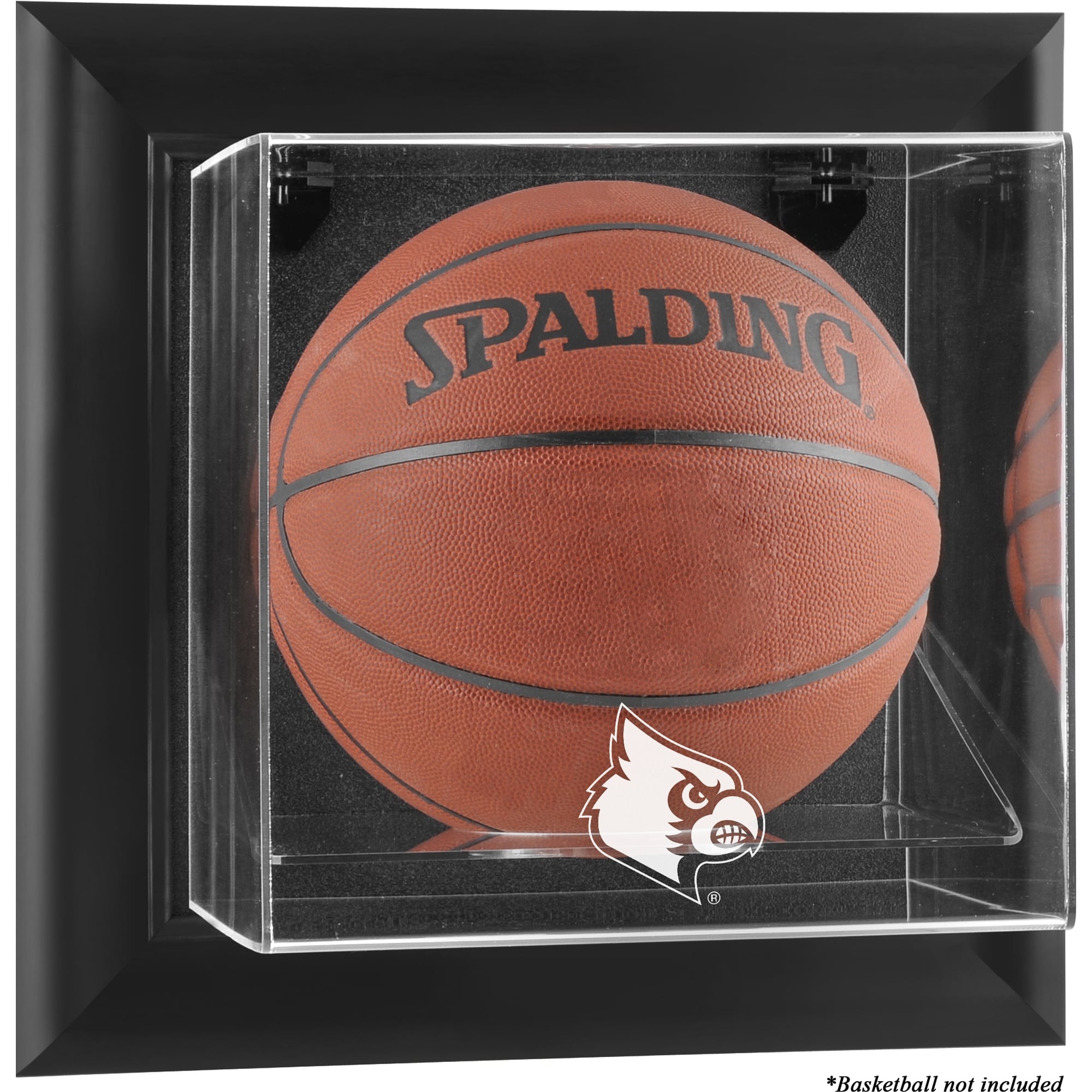 Louisville Cardinals Black Framed Logo Wall-Mountable Basketball ...