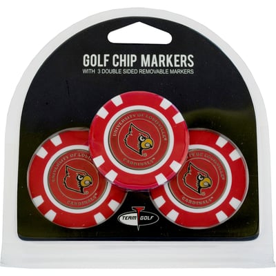 Louisville Cardinals Golf Chip 3-Pack Set