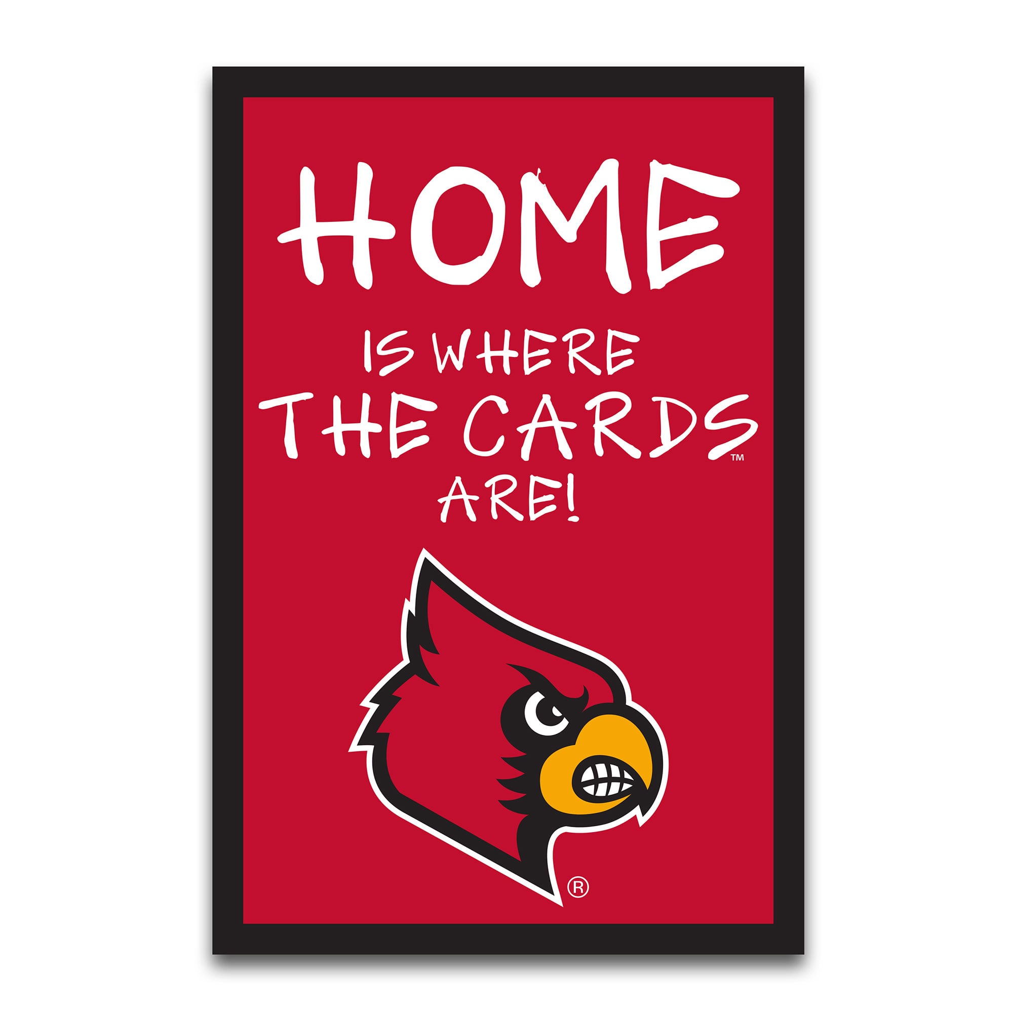 Louisville Cardinals Home Is Where 12" x 18" Garden Flag