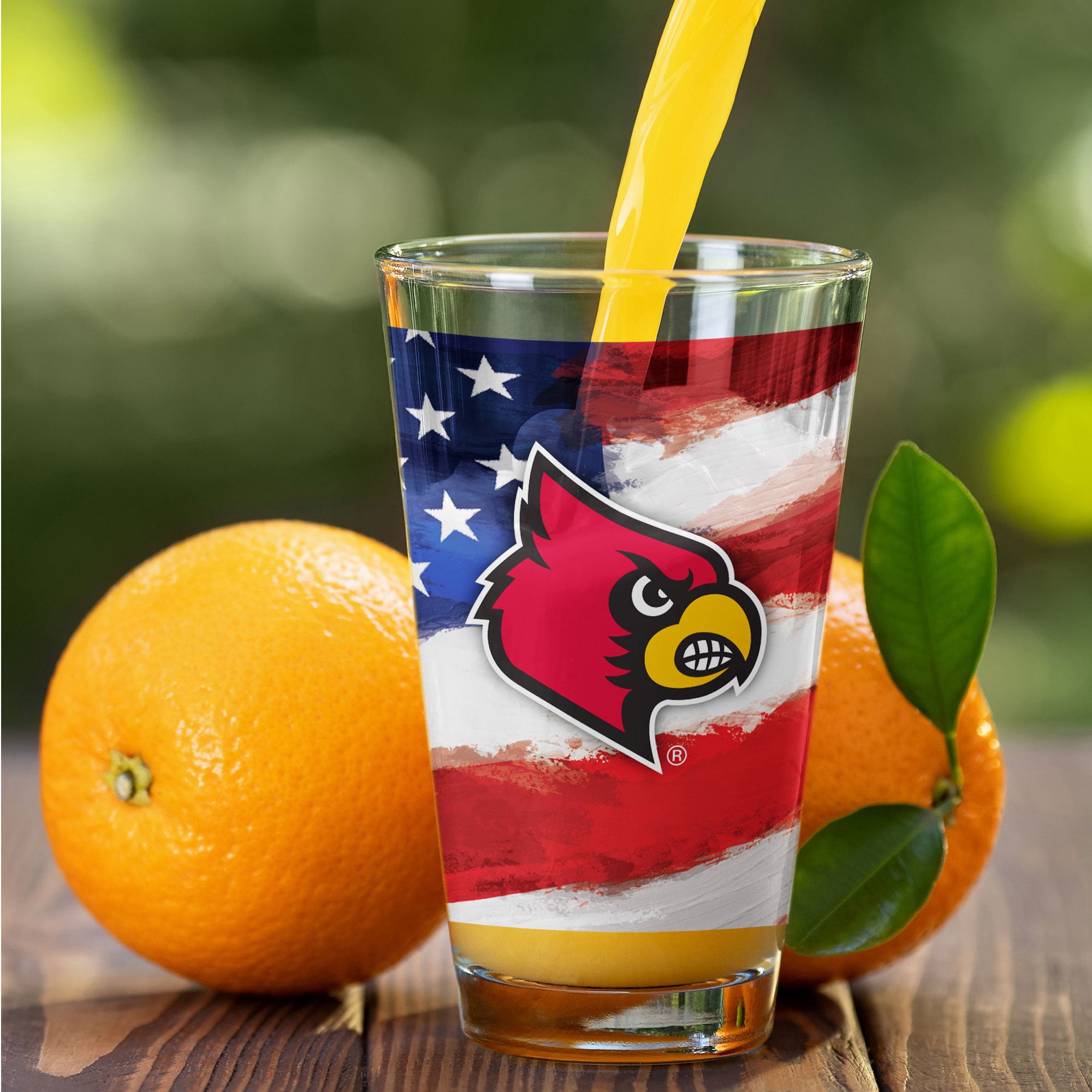 Lot de deux verres à bière Louisville Cardinals de style américain de 473 ml (16 oz).