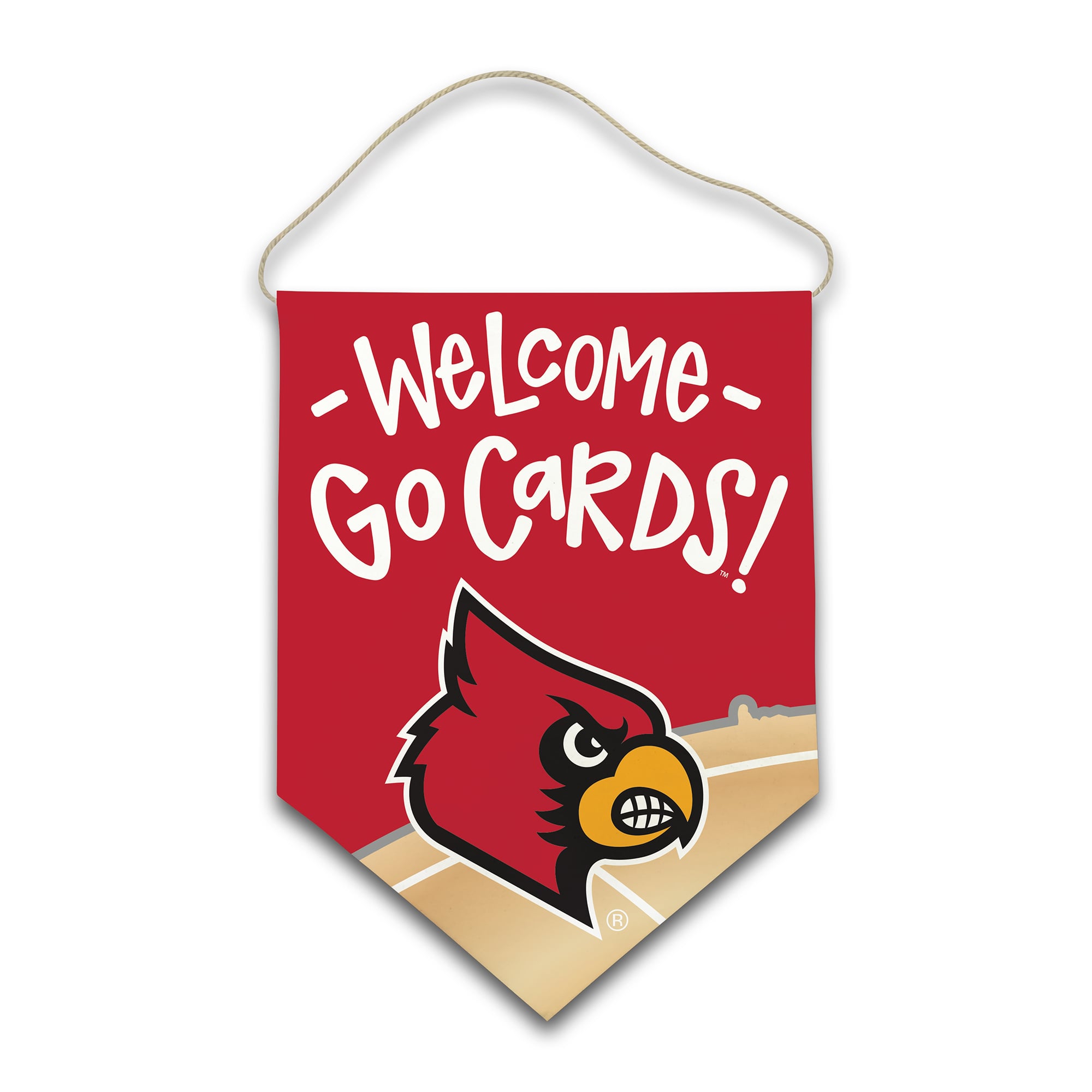 Toile de bienvenue des Louisville Cardinals