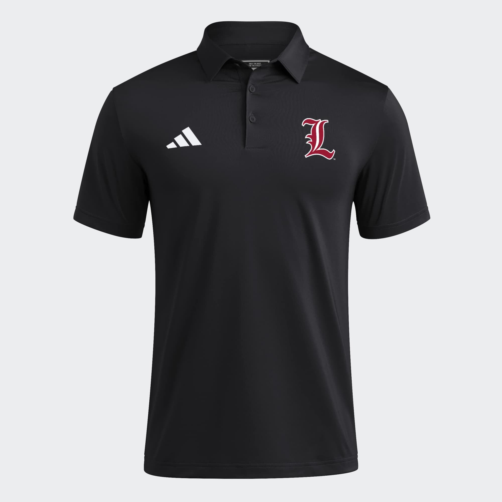 Men's adidas Black Louisville Cardinals Ultimate 365 Solid Polo
