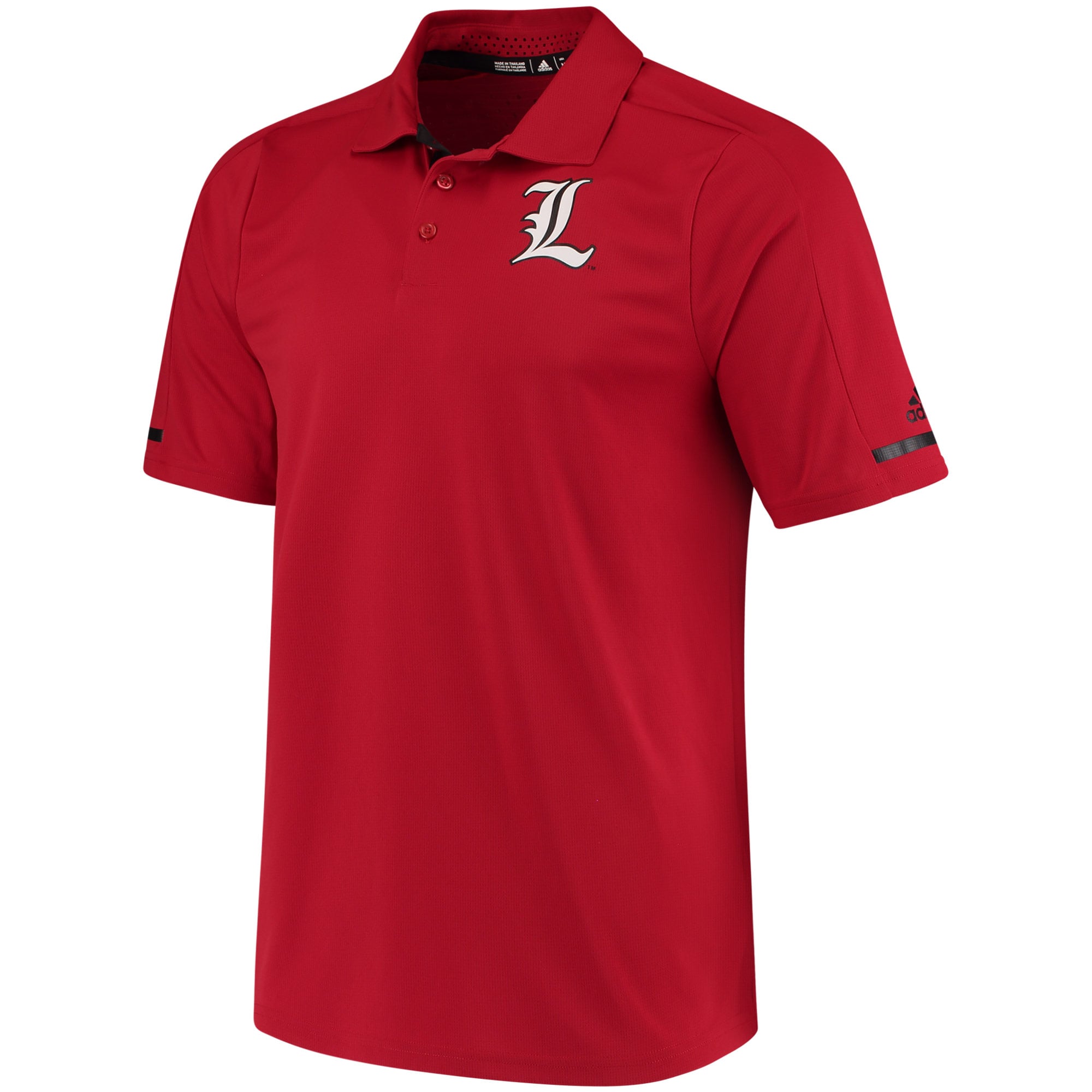 Men's adidas Red Louisville Cardinals 2017 Sideline climachill Polo