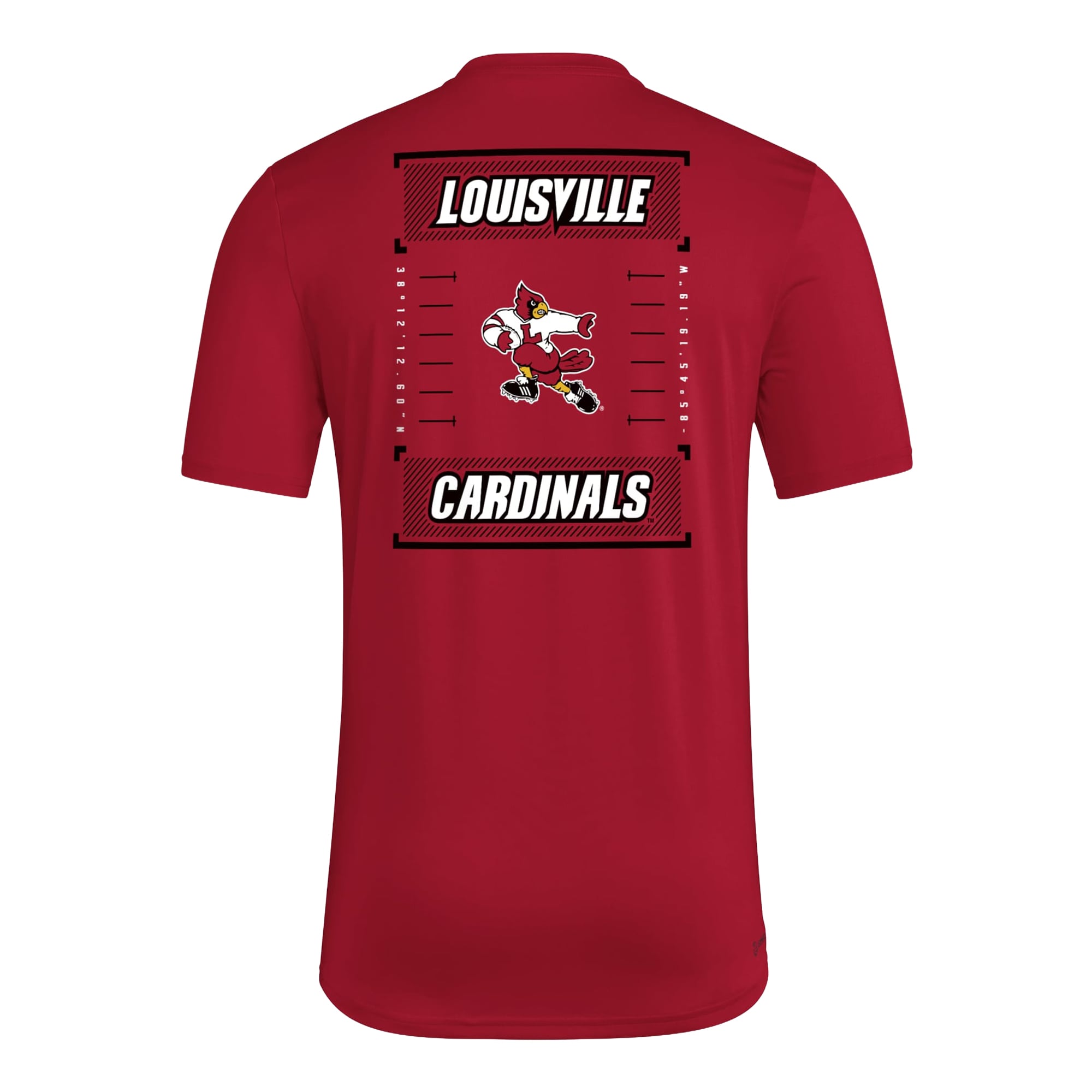 T-shirt d'avant-match adidas rouge Louisville Cardinals Locker Football Icon AEROREADY pour homme