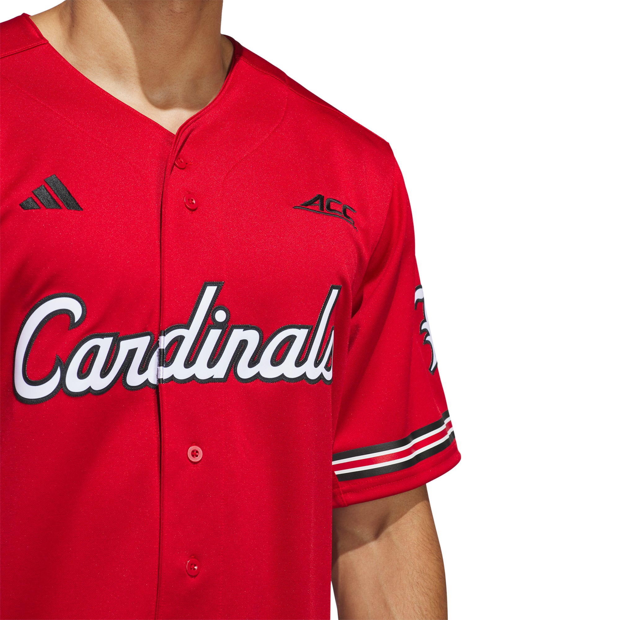 Men's adidas Red Louisville Cardinals Reverse Retro Replica Baseball Jersey