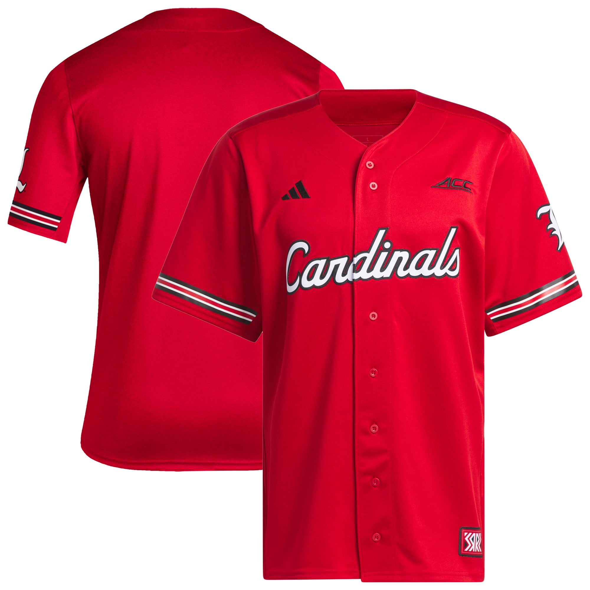 Men's adidas Red Louisville Cardinals Reverse Retro Replica Baseball Jersey
