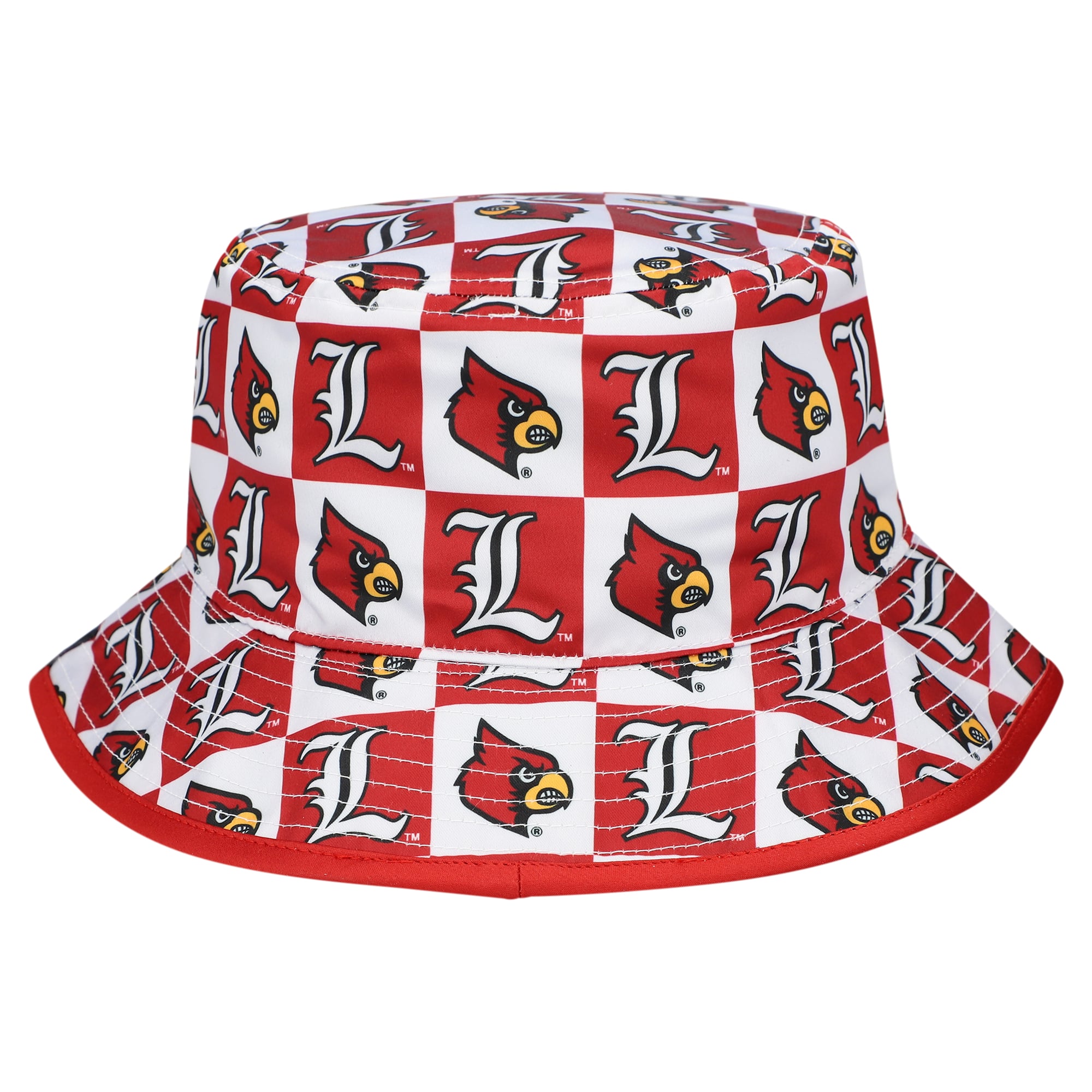 Men's adidas Red Louisville Cardinals Reversible Bucket Hat