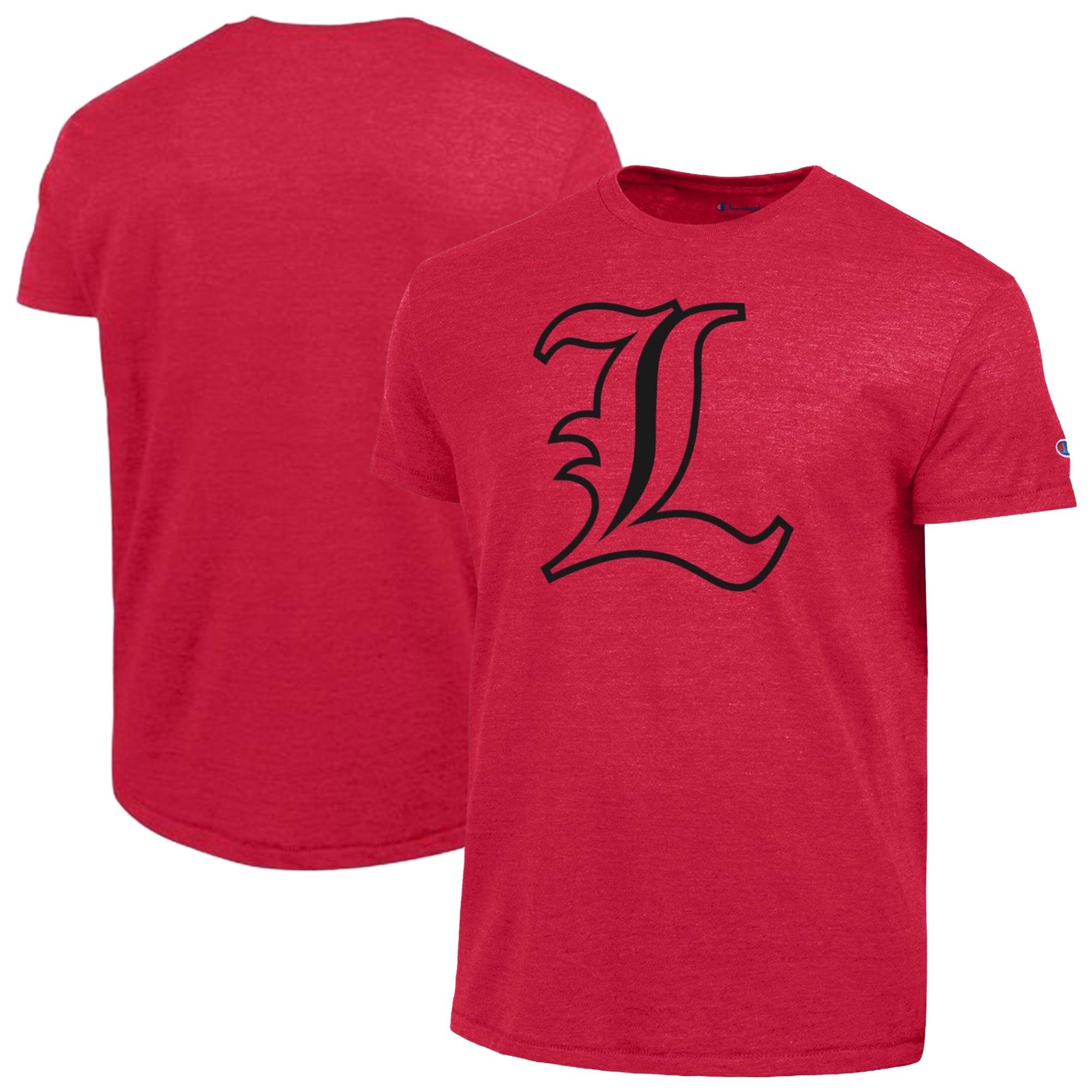 T-shirt vintage Triumph Tri-Blend Champion rouge pour homme des Louisville Cardinals