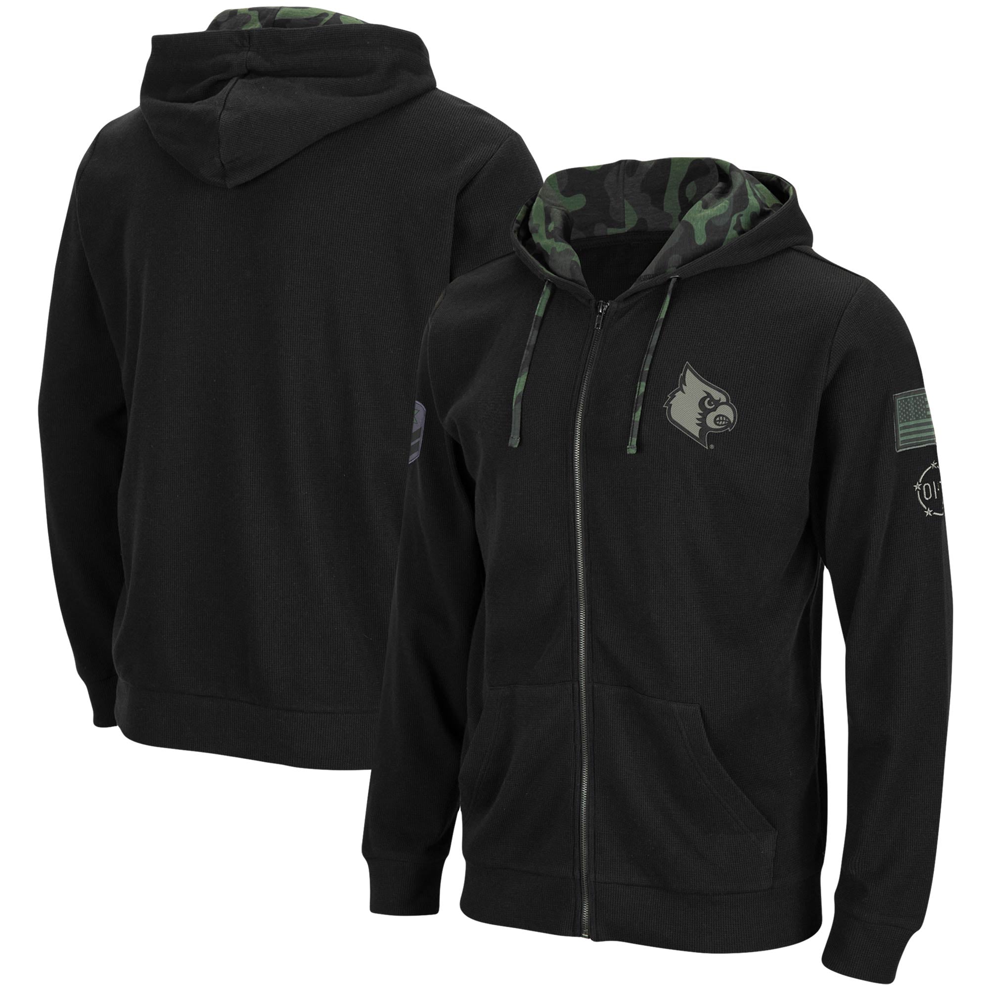 Men's Colosseum Black Louisville Cardinals OHT Slim Fit
