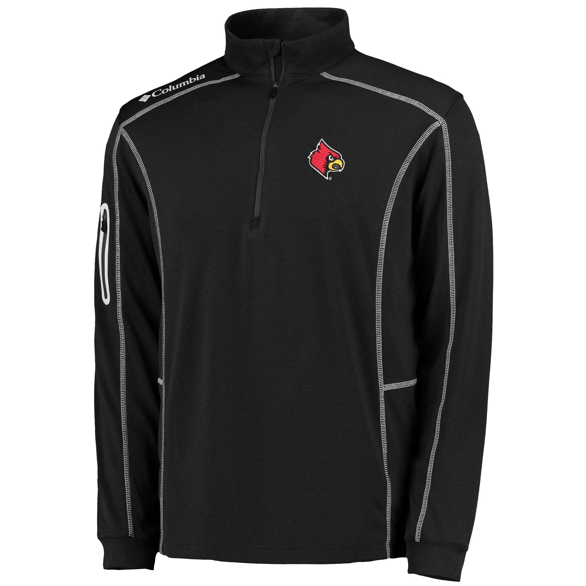 Men's Columbia Golf Black Louisville Cardinals Shotgun Omni-Wick