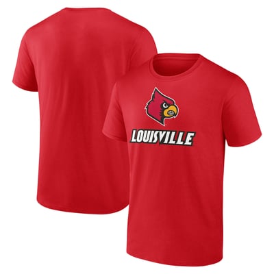 Louisville Cardinals Team Lockup T-Shirt - Red