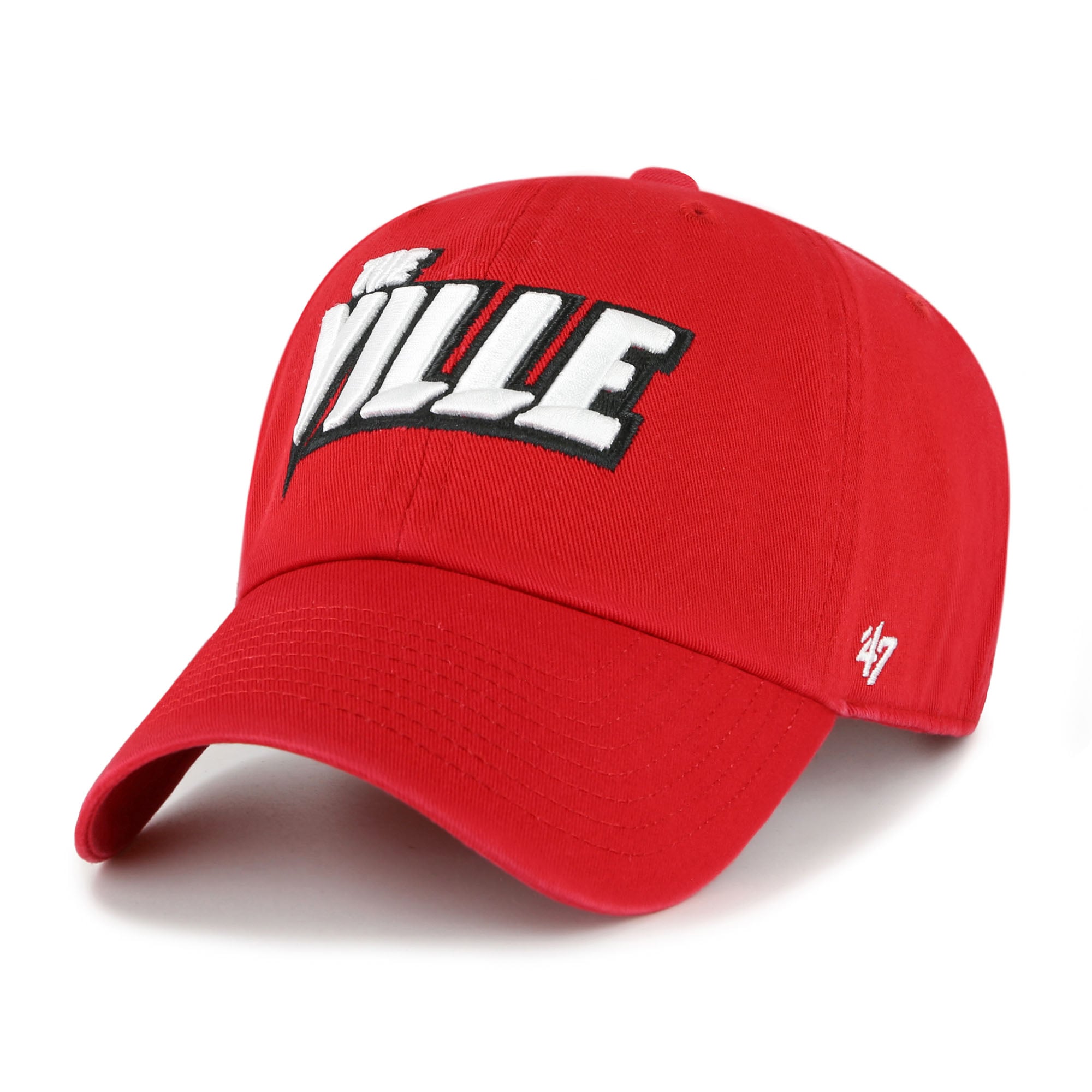 Unisex '47  Louisville Cardinals Red Clean Up Adjustable Hat
