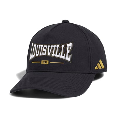  Louisville Cardinals adidas Unisex For the Ville A-Frame Adjustable Hat - Black