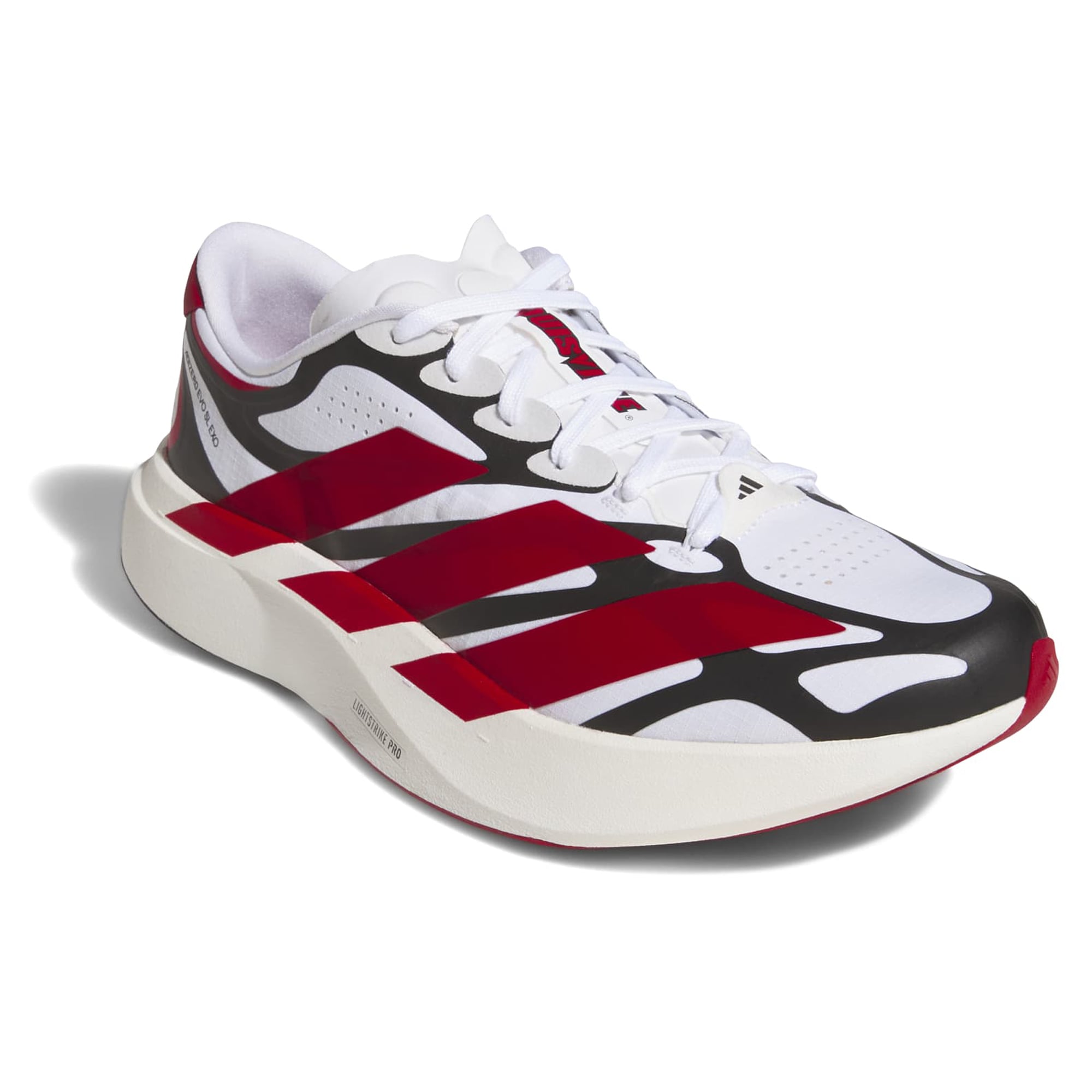 Unisex adidas White Louisville Cardinals Adizero EVO SL EXO Sneakers