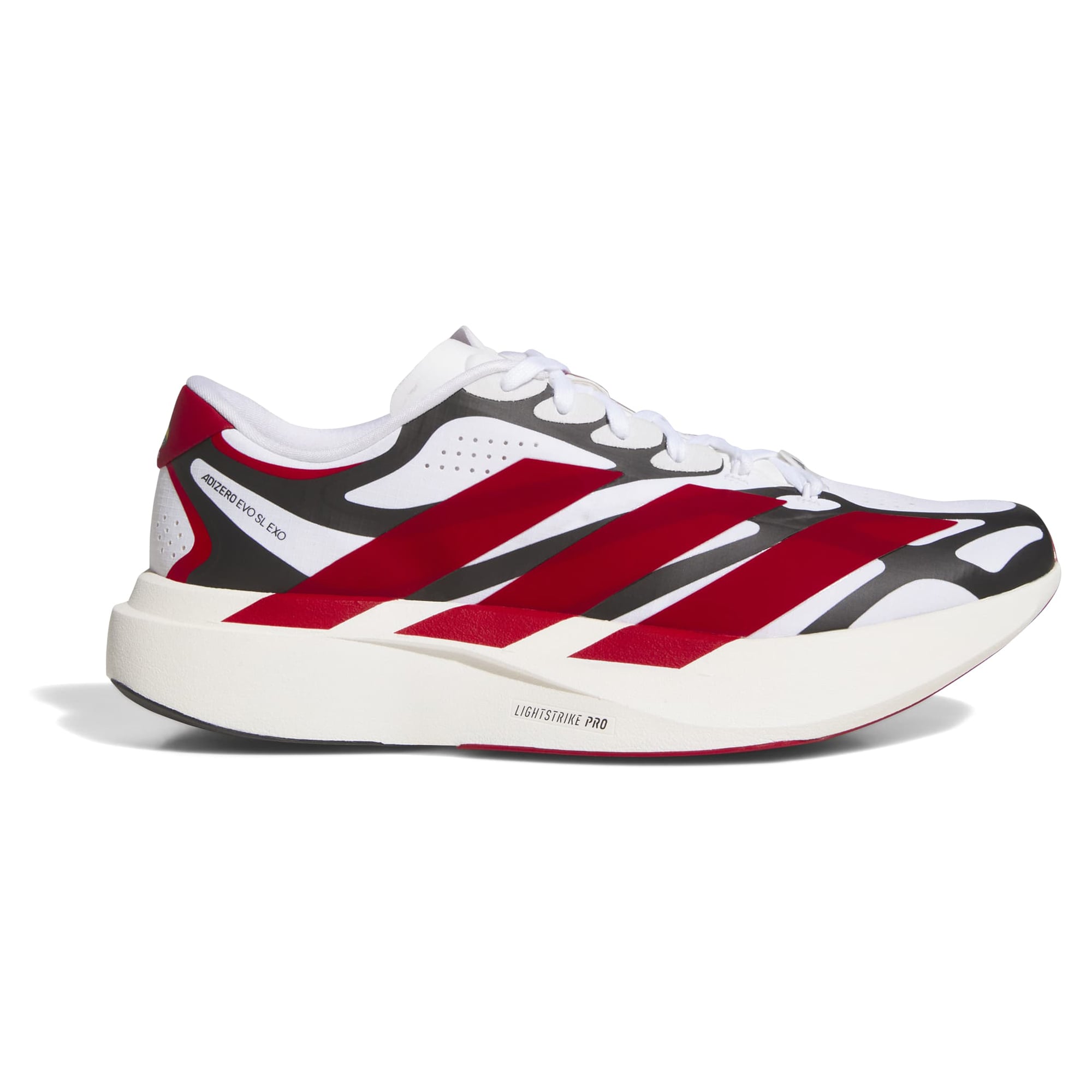 Unisex adidas White Louisville Cardinals Adizero EVO SL EXO Sneakers