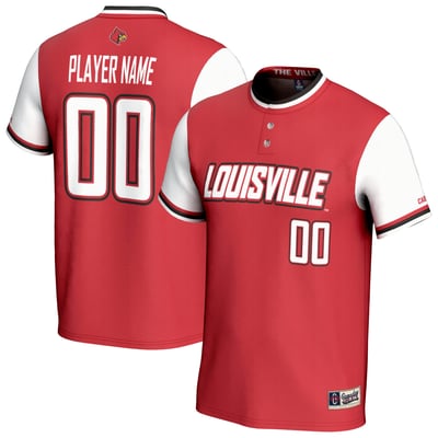 Louisville Cardinals GameDay Greats Unisex NIL Pick-A-Player Lightweight Collegiate Softball Fashion Jersey - Cardinal