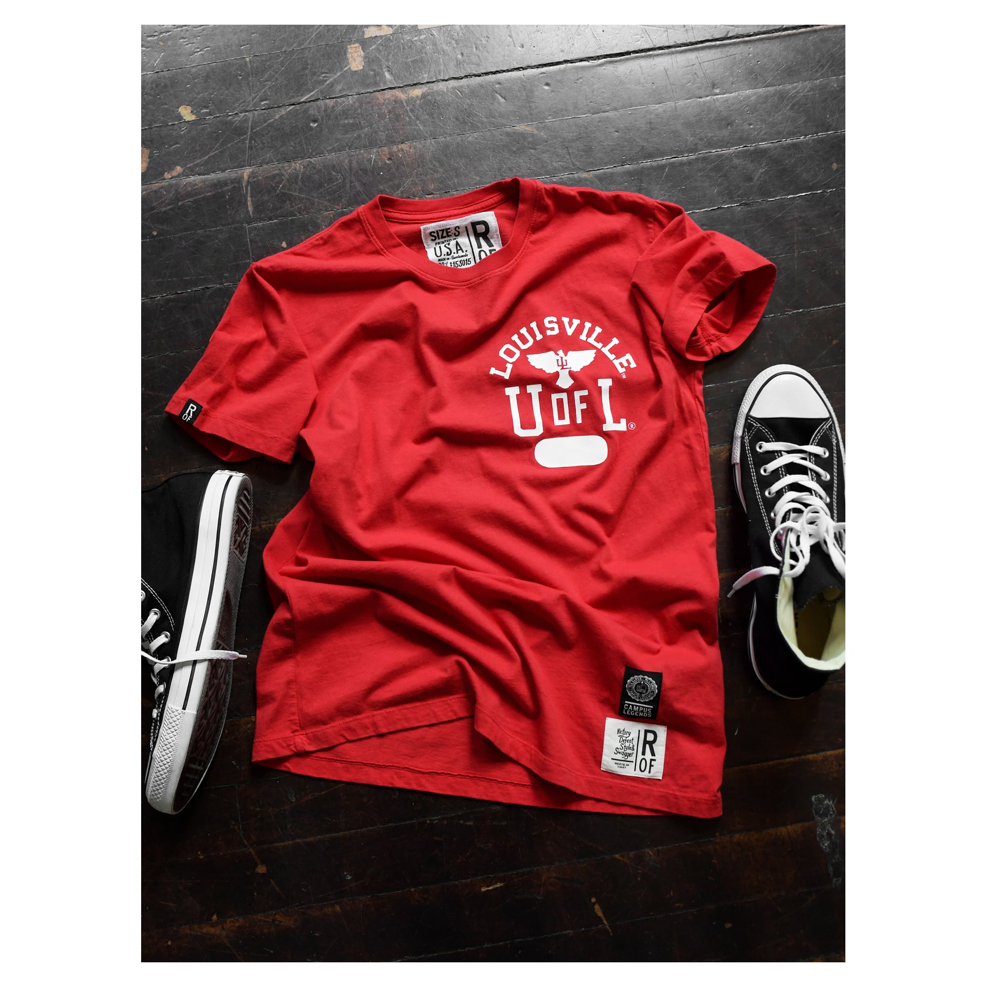 Unisex Roots of Fight x Louisville Cardinals Muhammad Ali Red Athletics Department T-Shirt