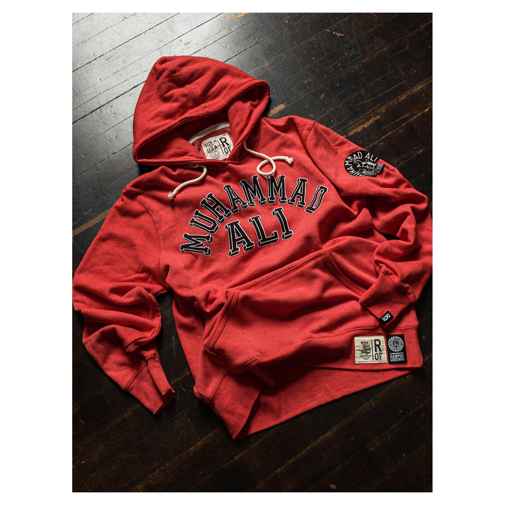 Unisex Roots of Fight x Louisville Cardinals Muhammad Ali Red Peace & Justice Tri-Blend Hoodie