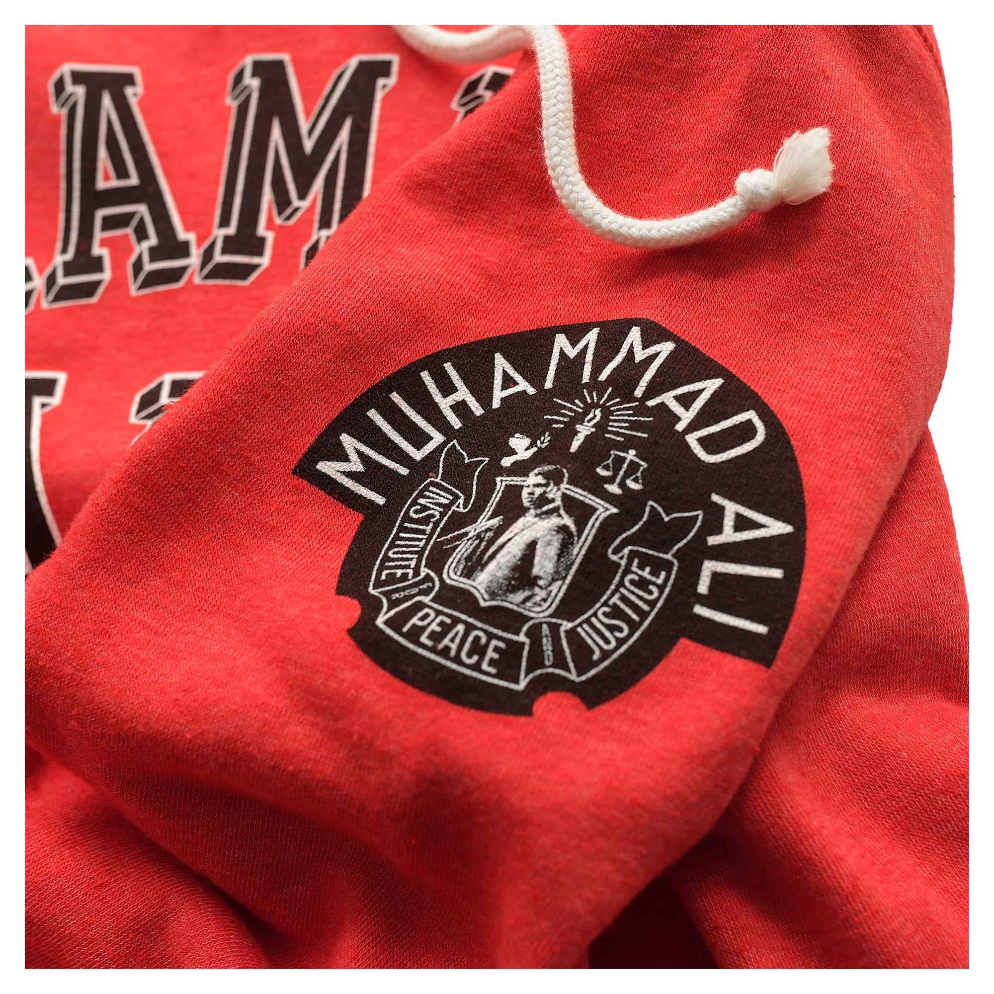 Unisex Roots of Fight x Louisville Cardinals Muhammad Ali Red Peace & Justice Tri-Blend Hoodie