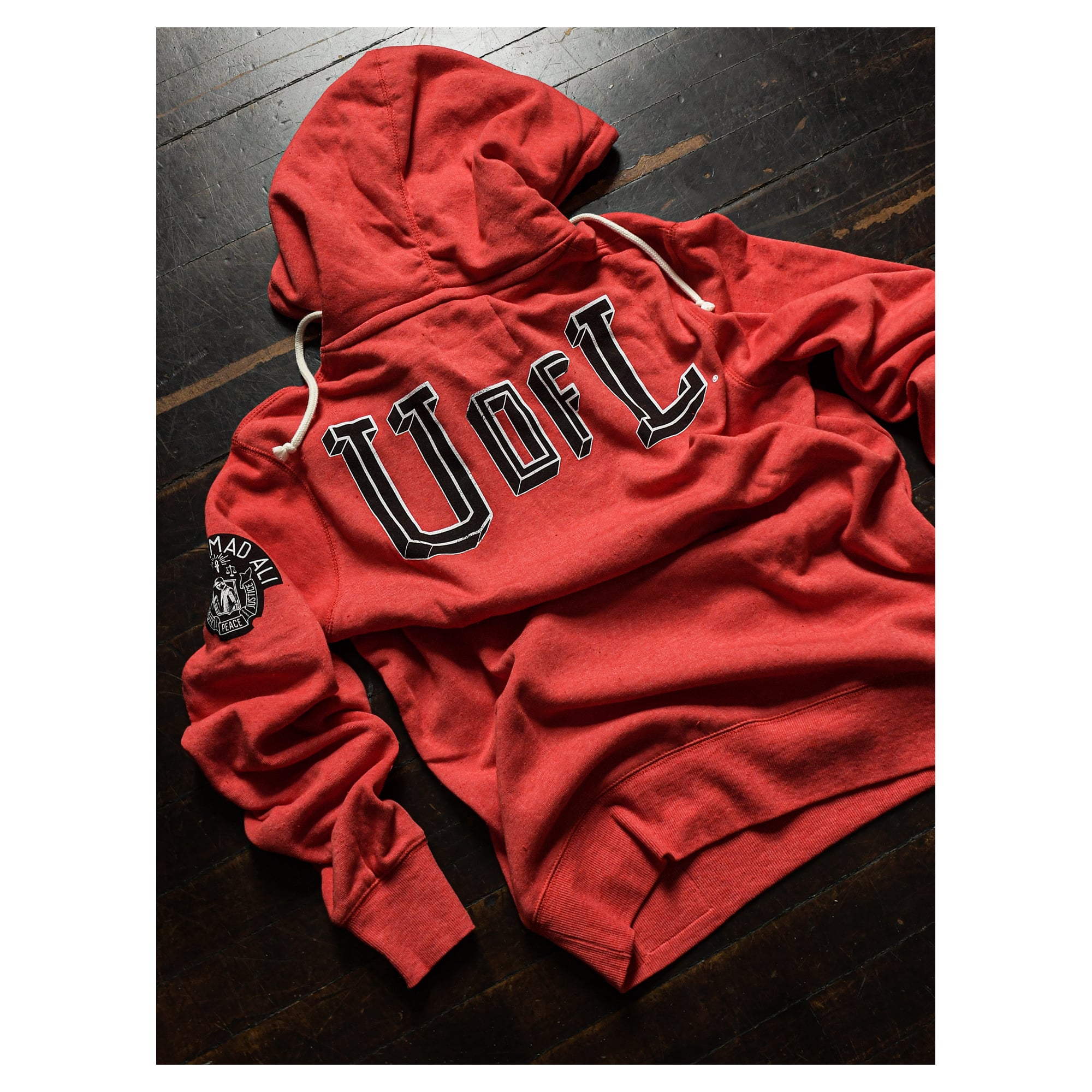 Unisex Roots of Fight x Louisville Cardinals Muhammad Ali Red Peace & Justice Tri-Blend Hoodie