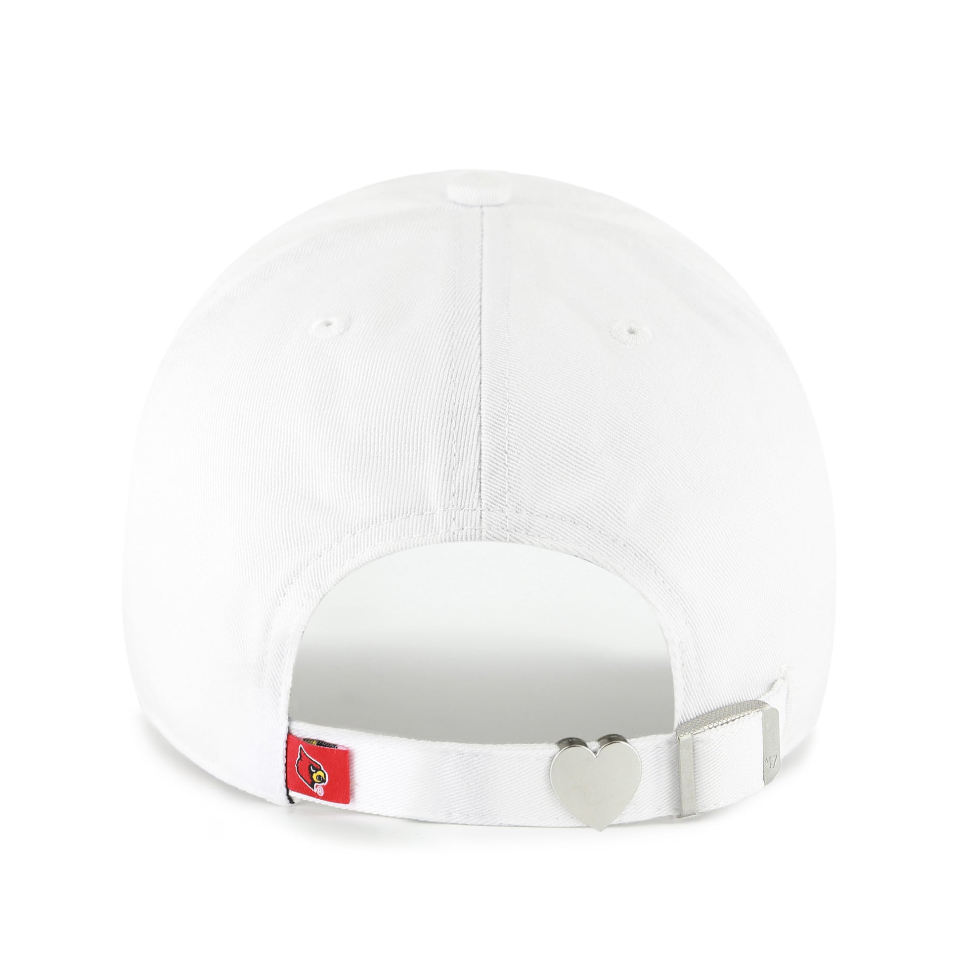 Women's '47 White Louisville Cardinals Trendy Script Clean Up Adjustable Hat